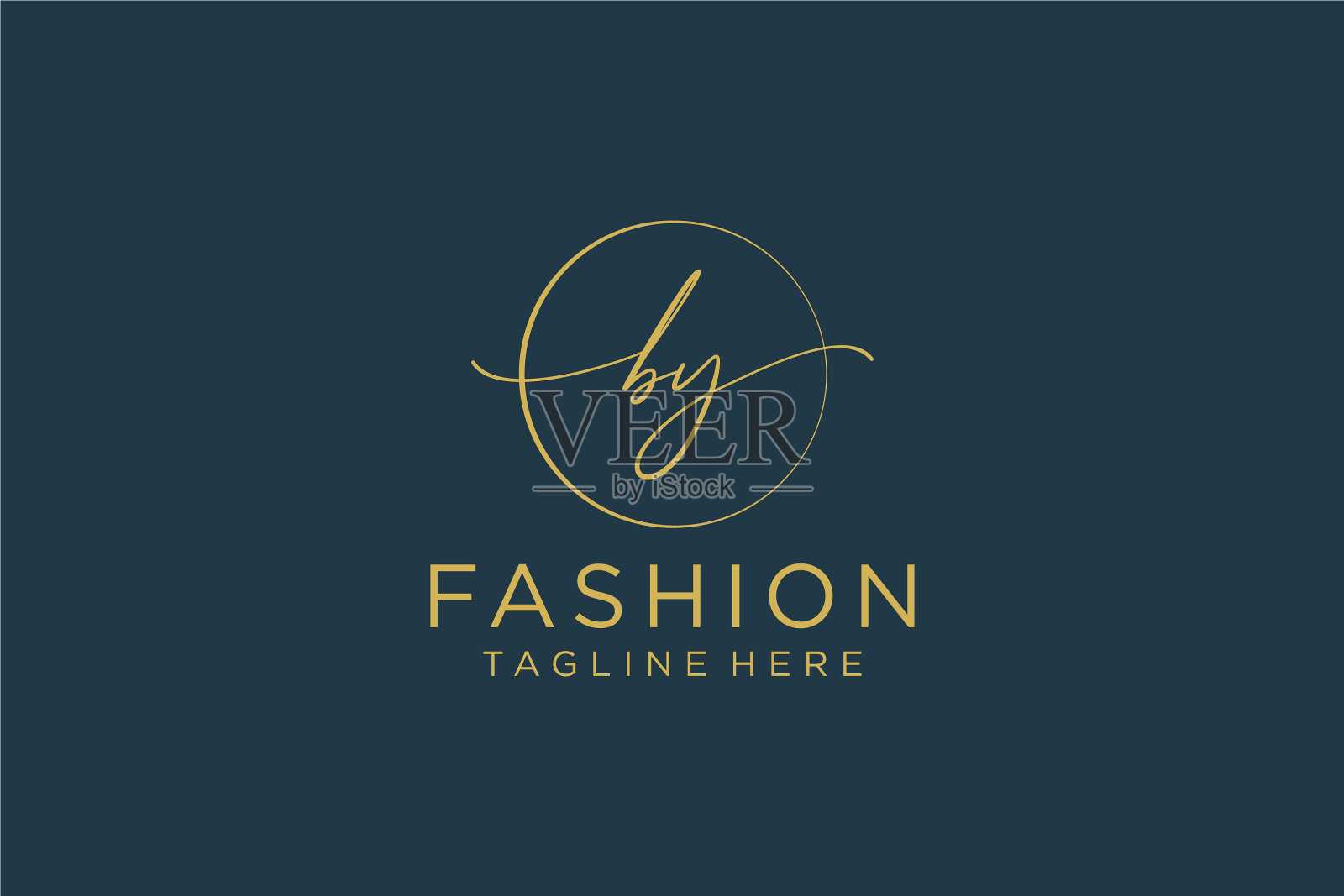 最初的女性标志美丽字母和插画图片素材