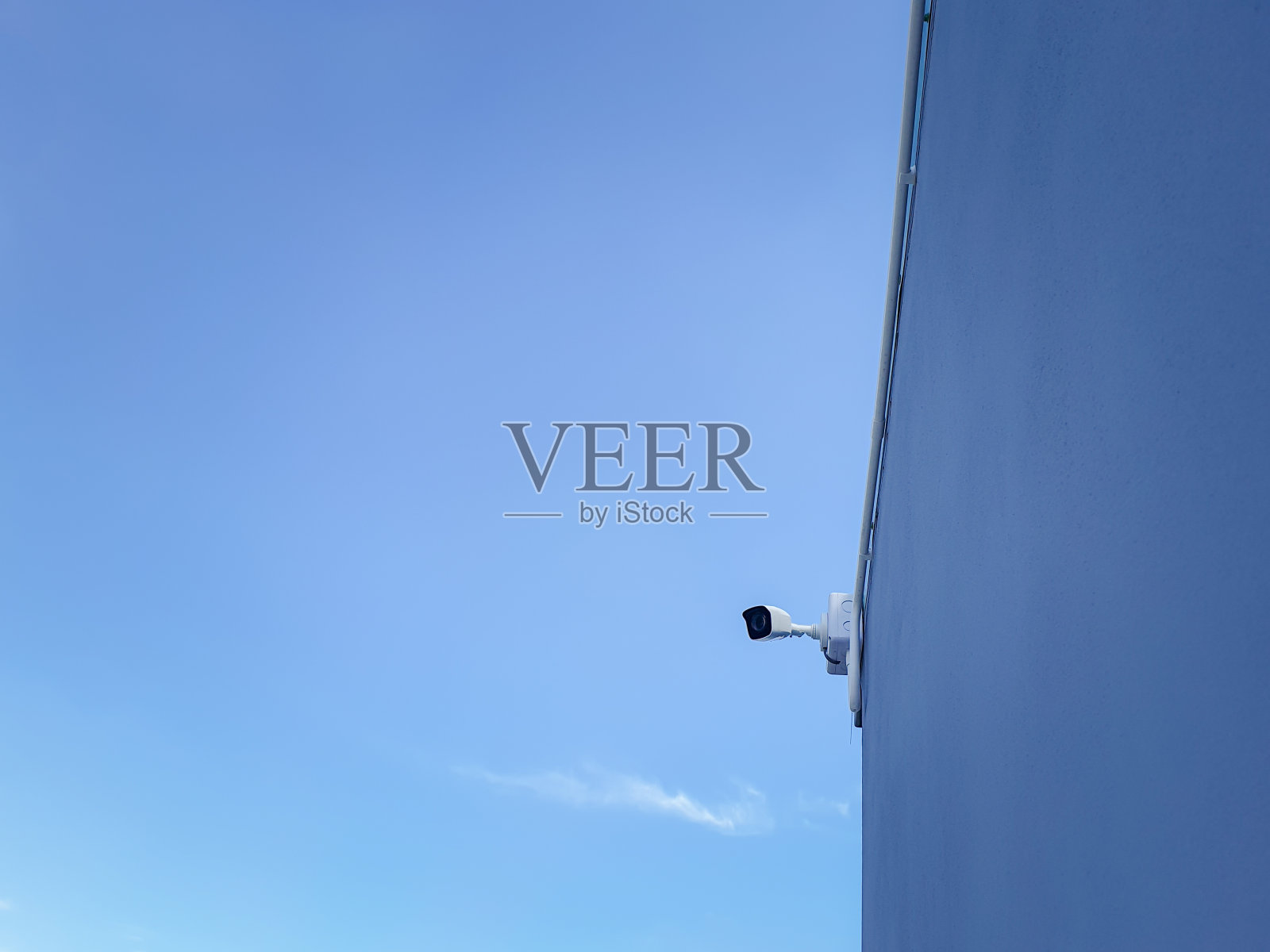 曼谷的街道上安装了闭路电视摄像头照片摄影图片