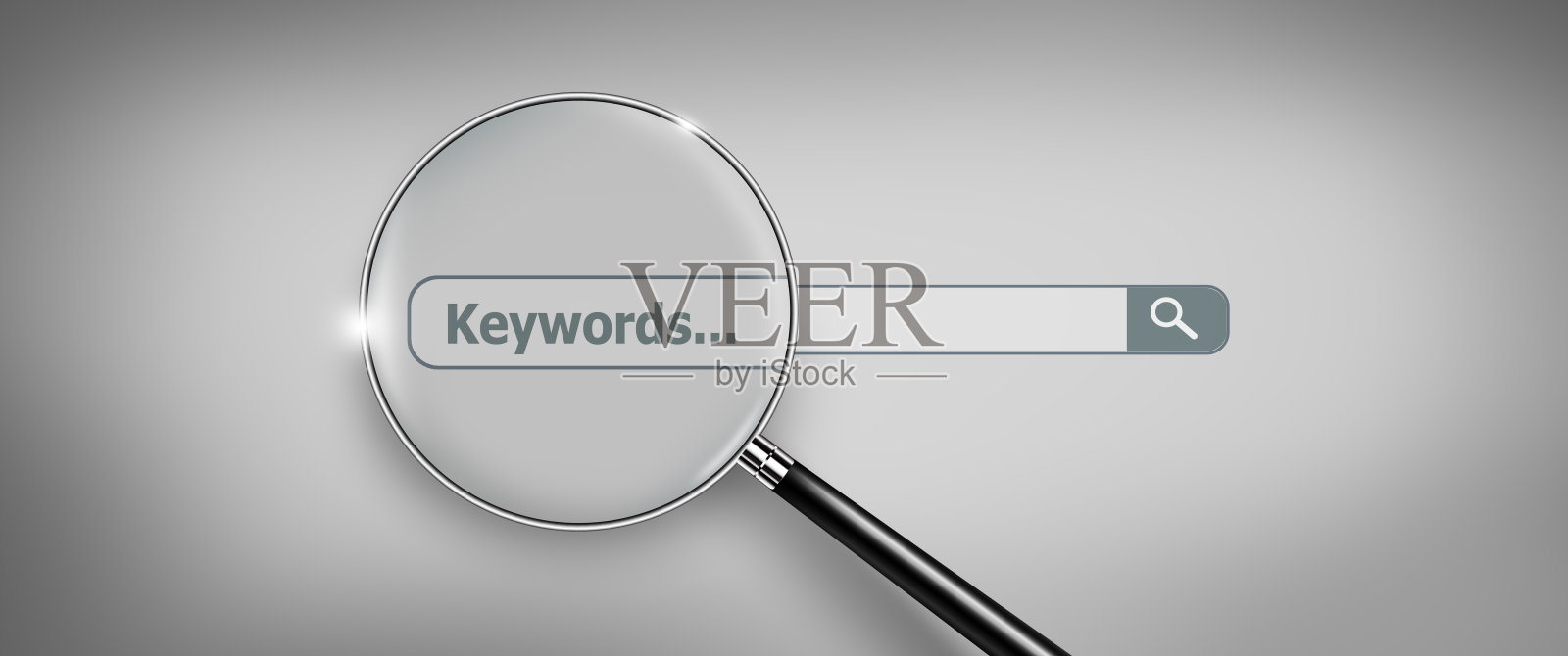 搜索引擎优化- SEO -在网络和社交媒体上放大镜。照片摄影图片