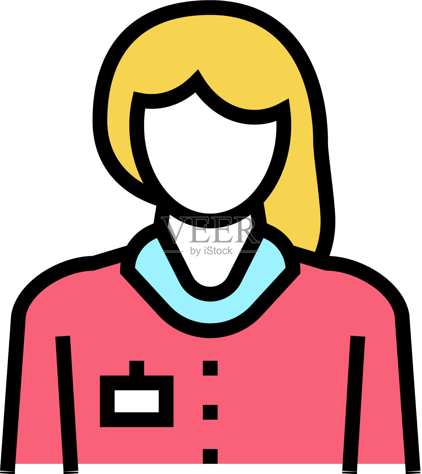 护士居家护理服务颜色图标设计元素图片