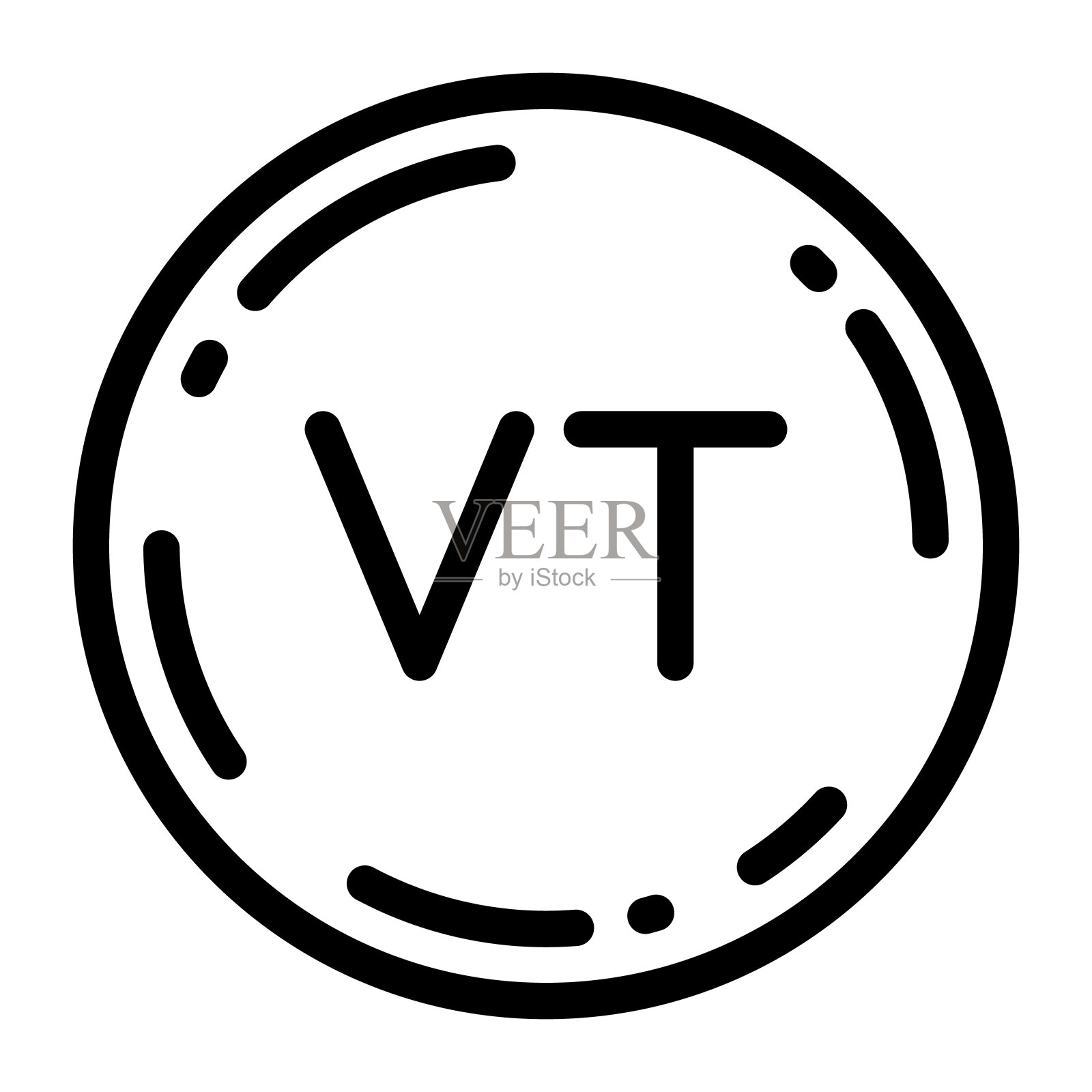 瓦努阿图瓦努阿图硬币图标矢量插图图标素材