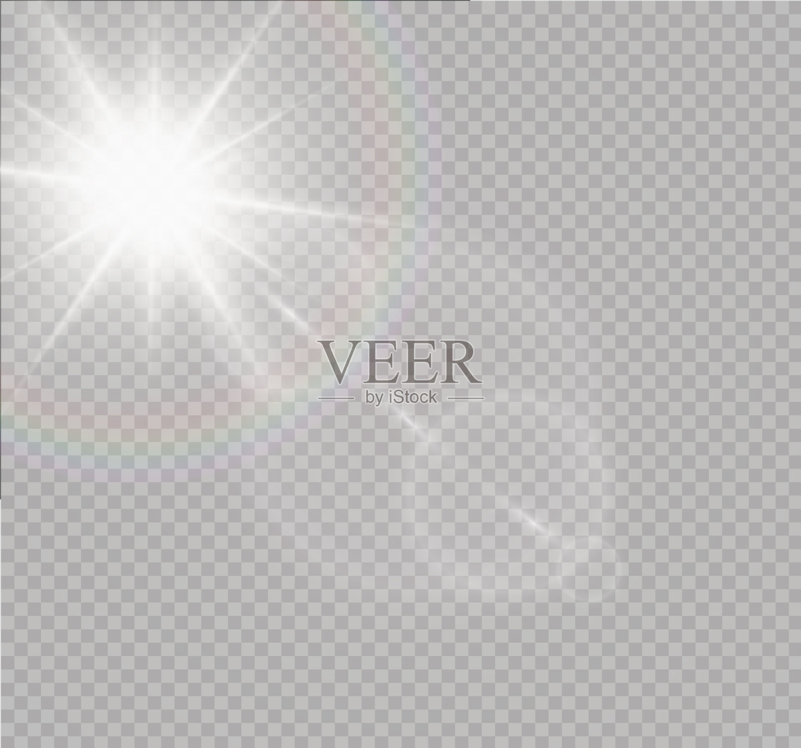 阳光镜头特殊闪光效果阳光插画图片素材