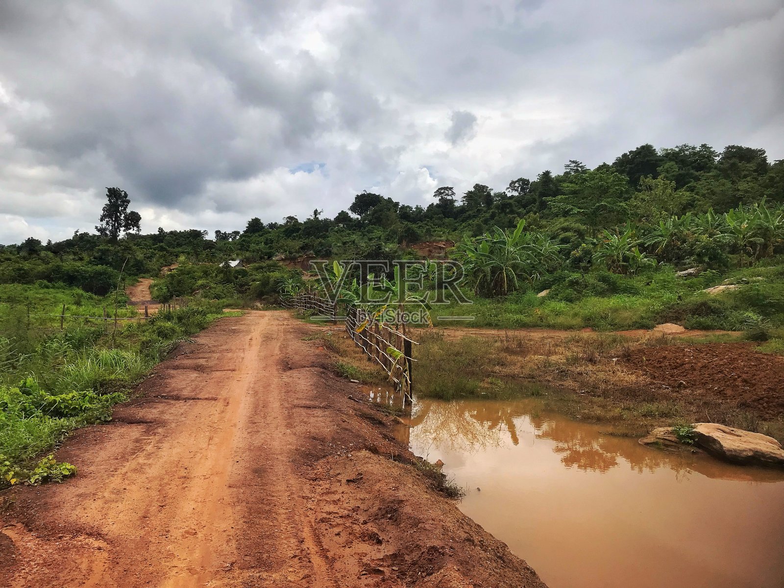 粘土路照片摄影图片