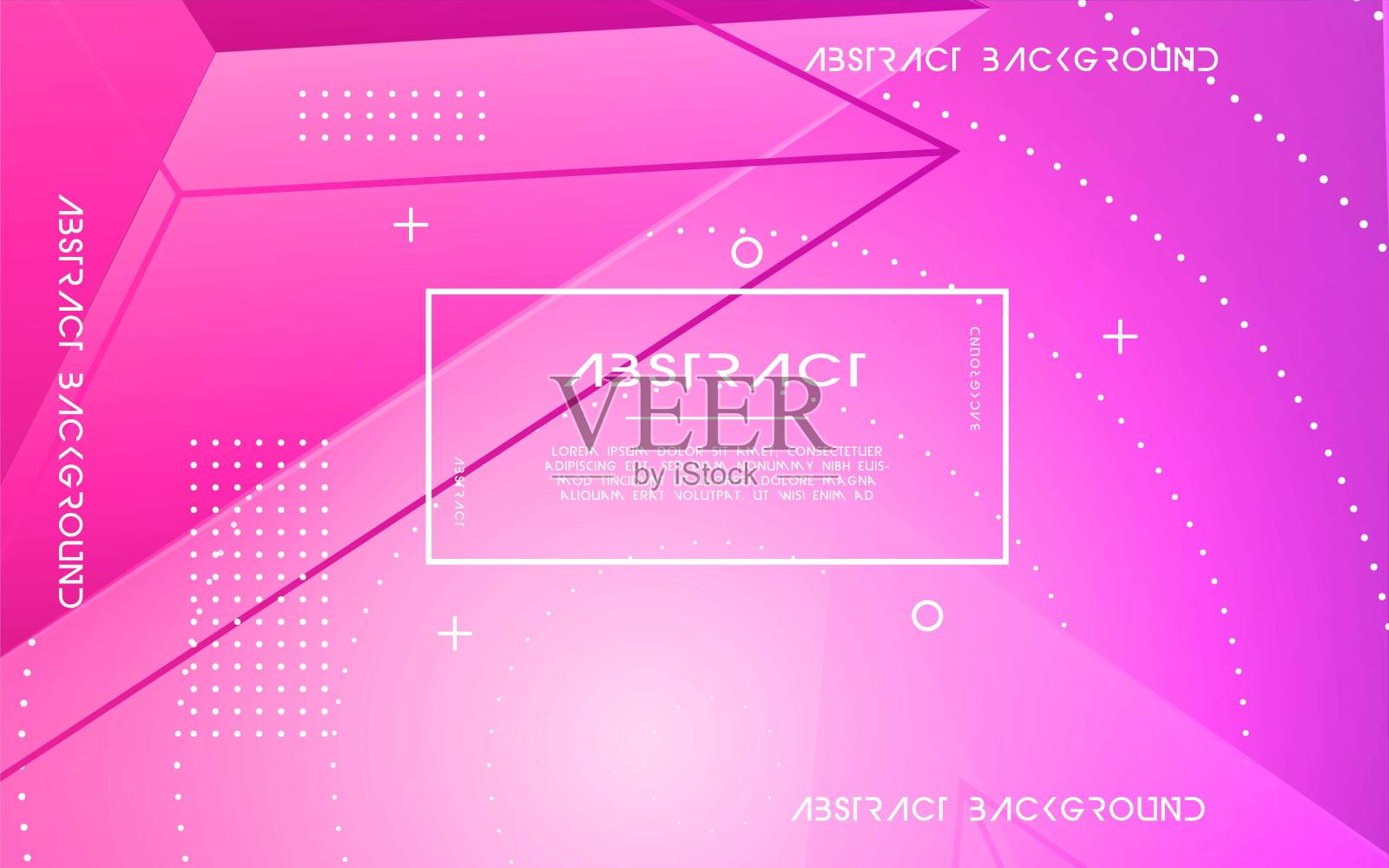 现代抽象菱形背景横幅设计与技术风格重叠层和点。可用于封面设计，海报，传单，书籍设计，网站背景或广告。矢量插图。插画图片素材