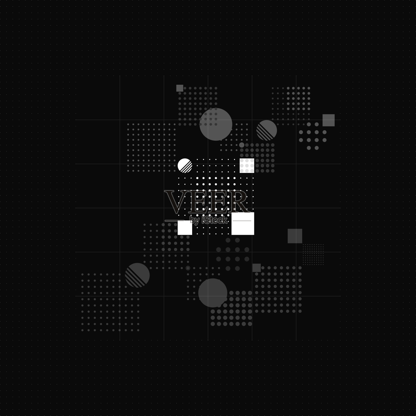 黑色矢量背景。商业、科学、技术设计抽象背景。未来的矢量插图。插画图片素材