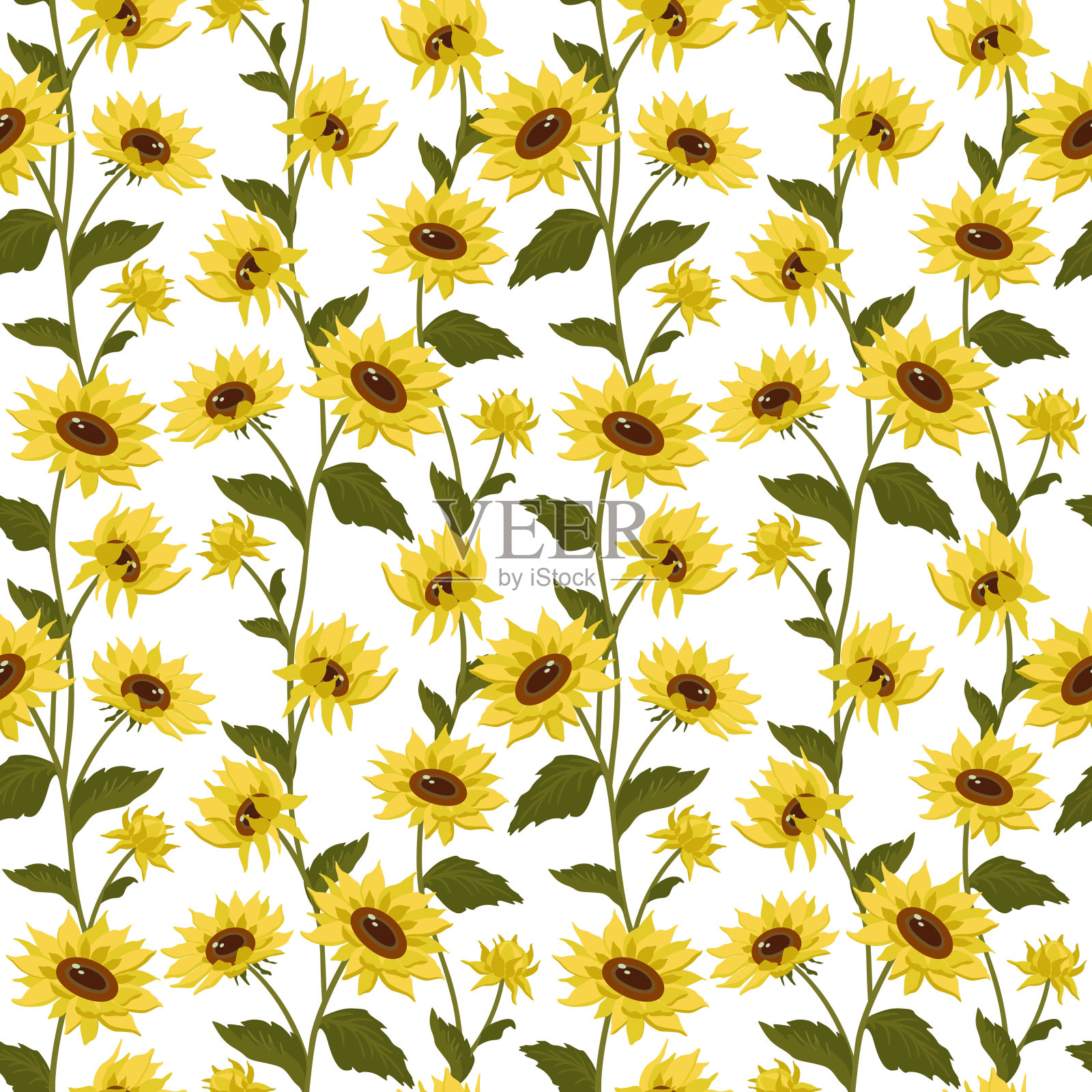 秋季设计无缝图案。插画图片素材