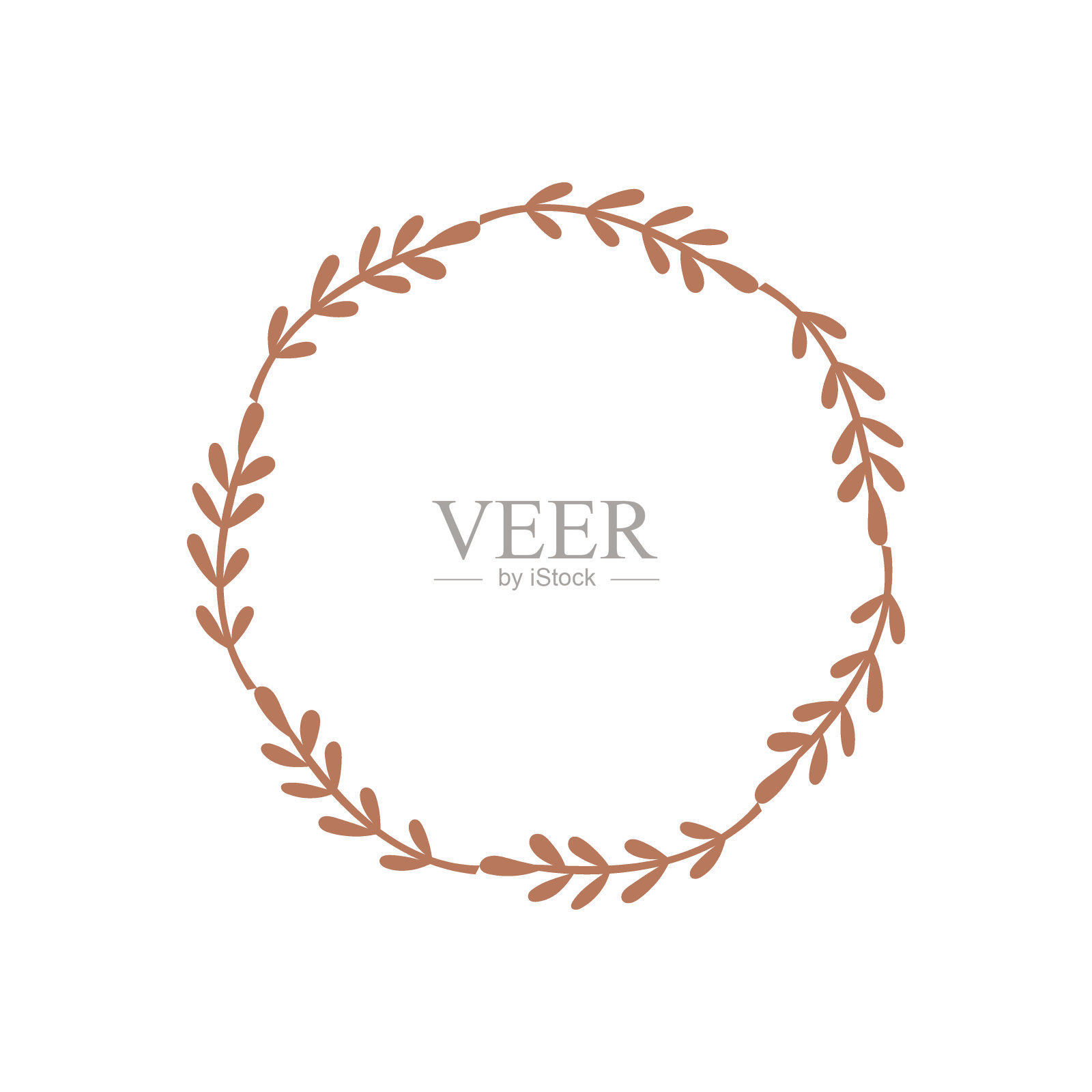 花的框架设计。矢量插图。设计元素图片