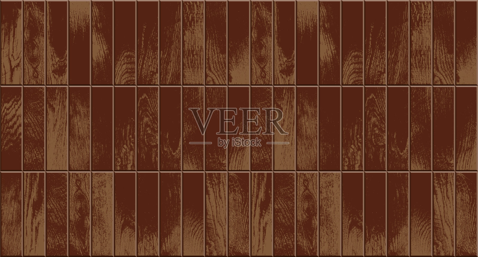 木地板，逼真的复古拼花矢量插图插画图片素材