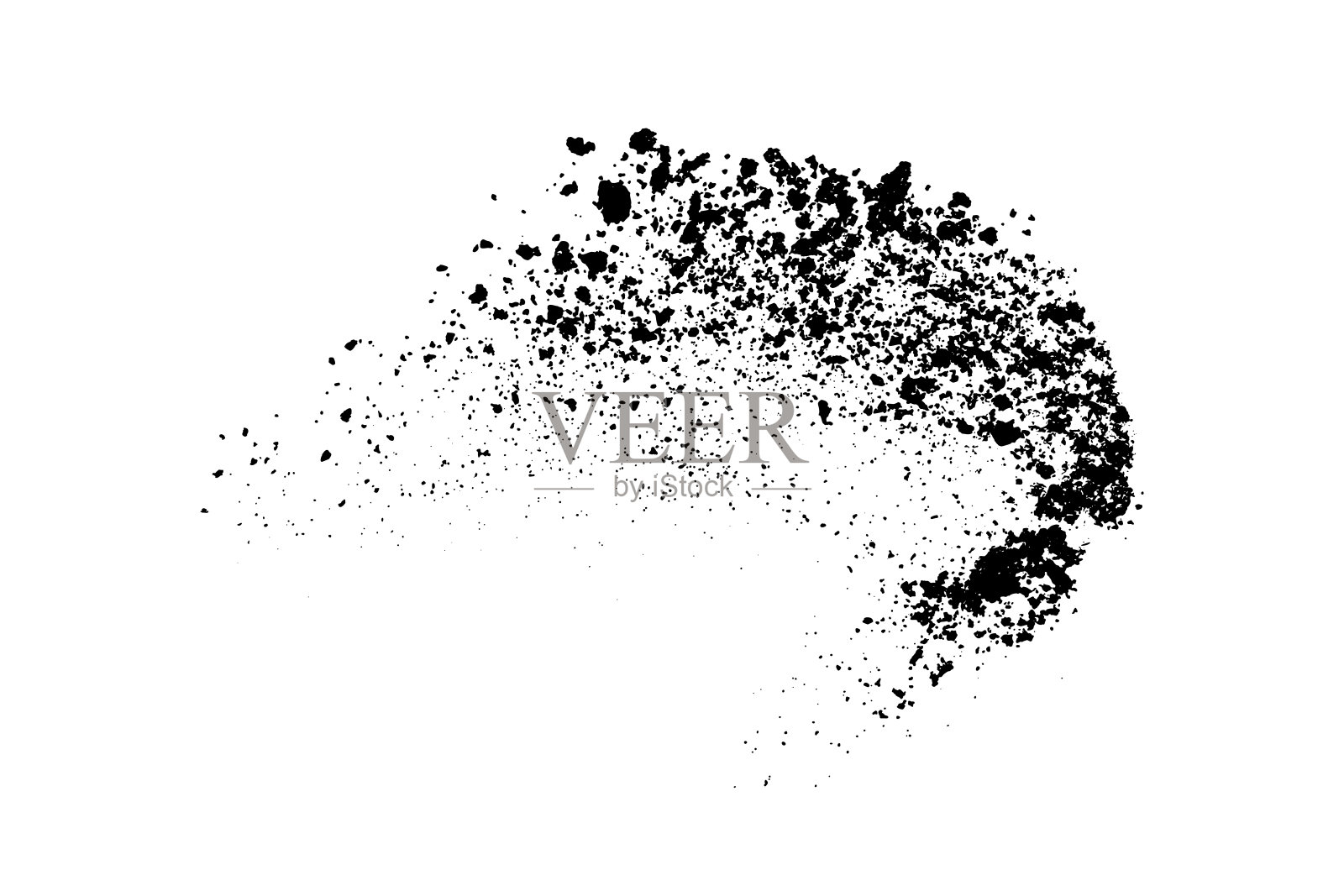 暗噪声颗粒。插画图片素材