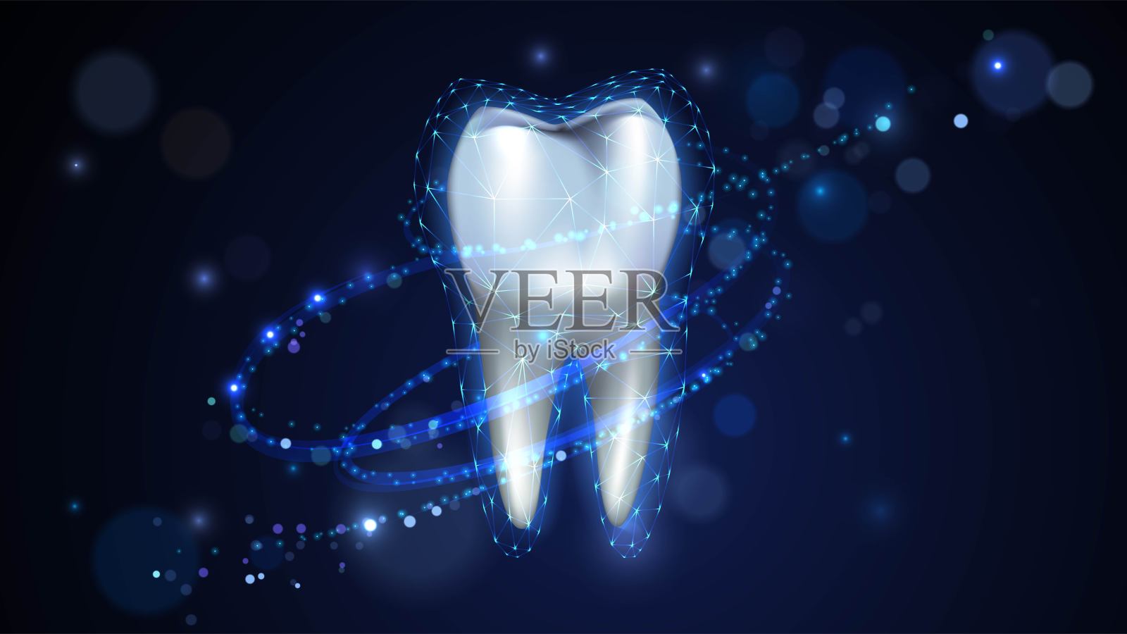 牙齿的保护插画图片素材