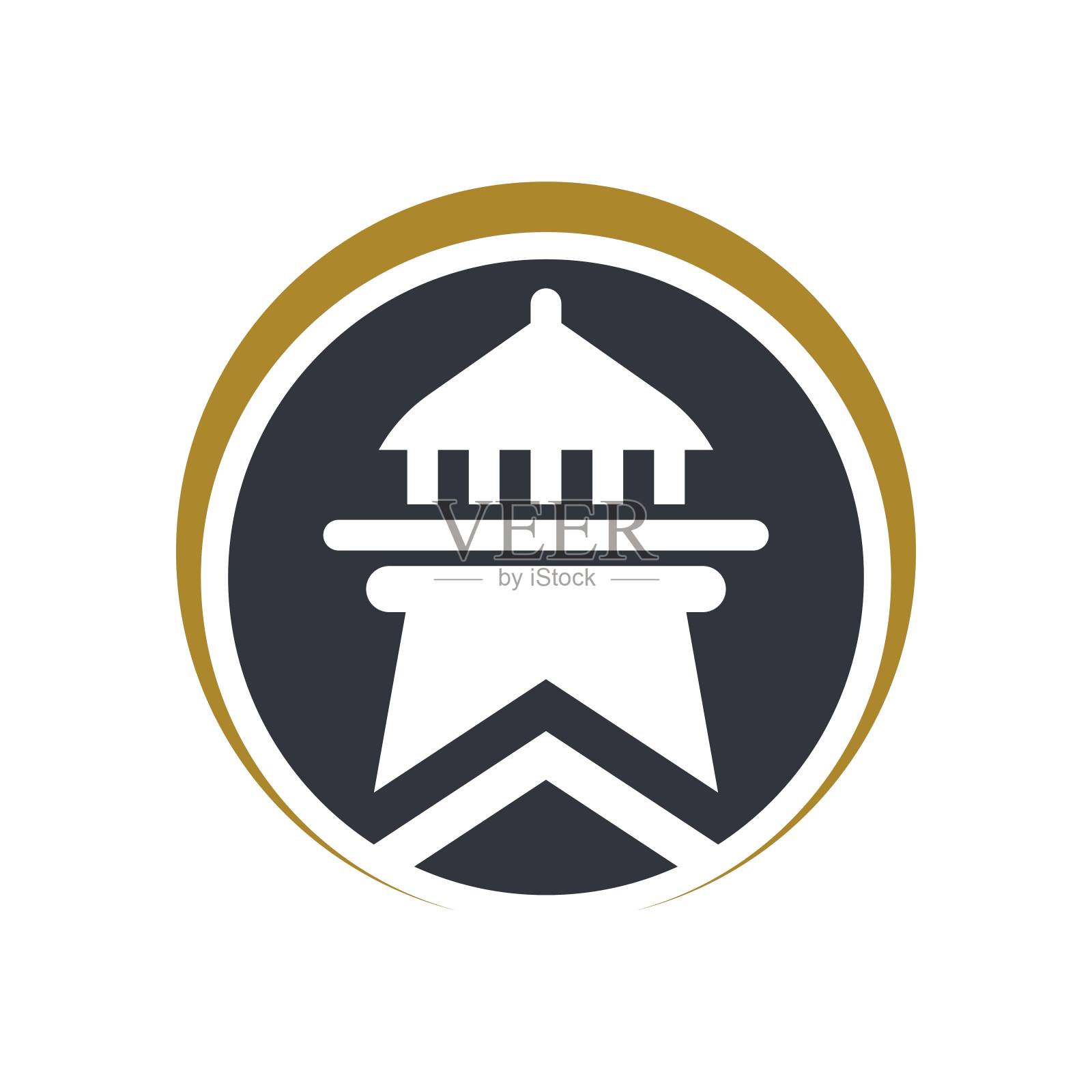 灯塔标志模板插画图片素材