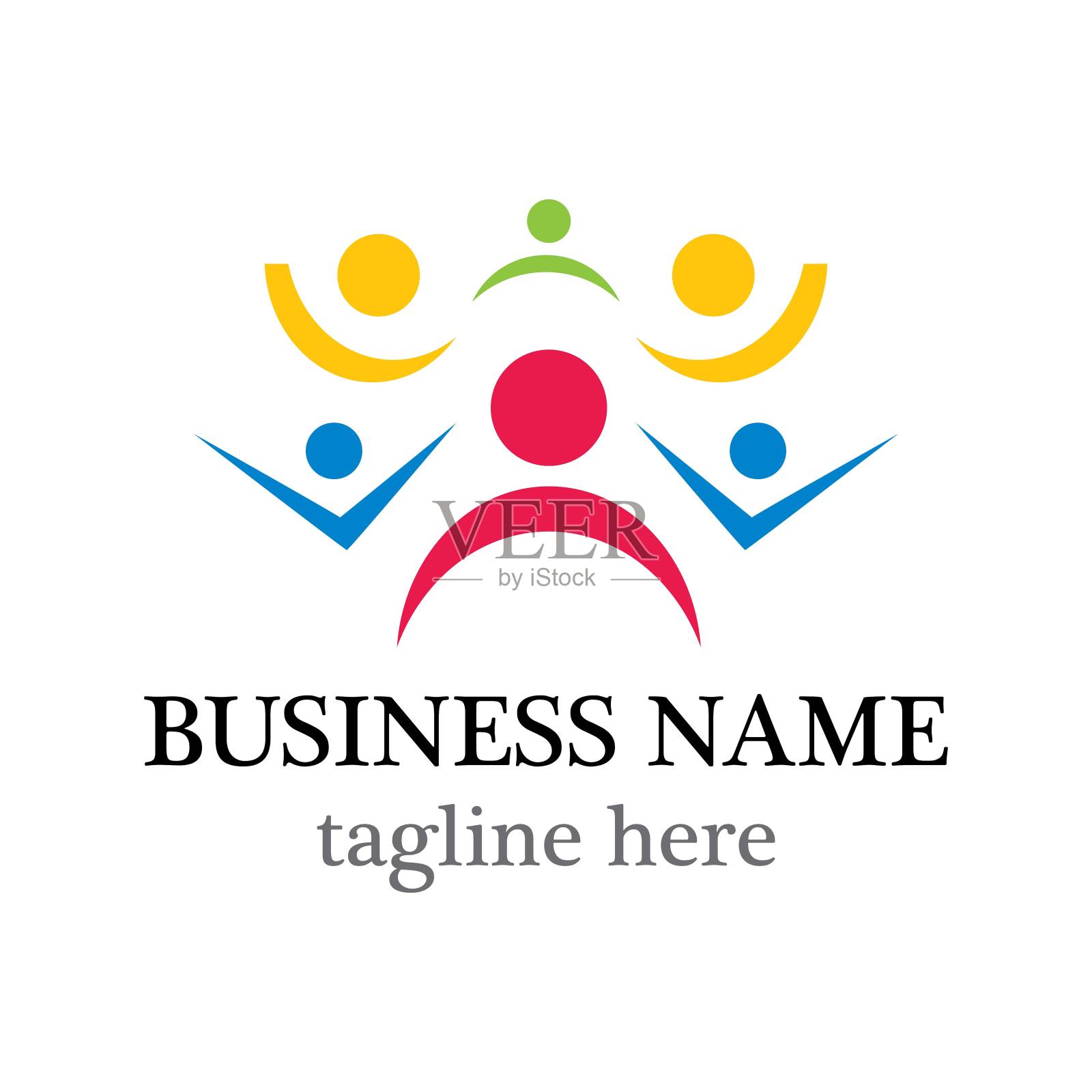 社区标志模板插画图片素材