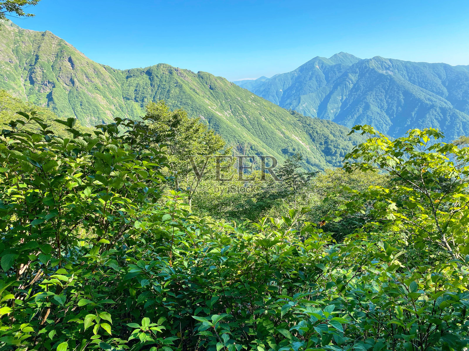 蓝天下的山景照片摄影图片