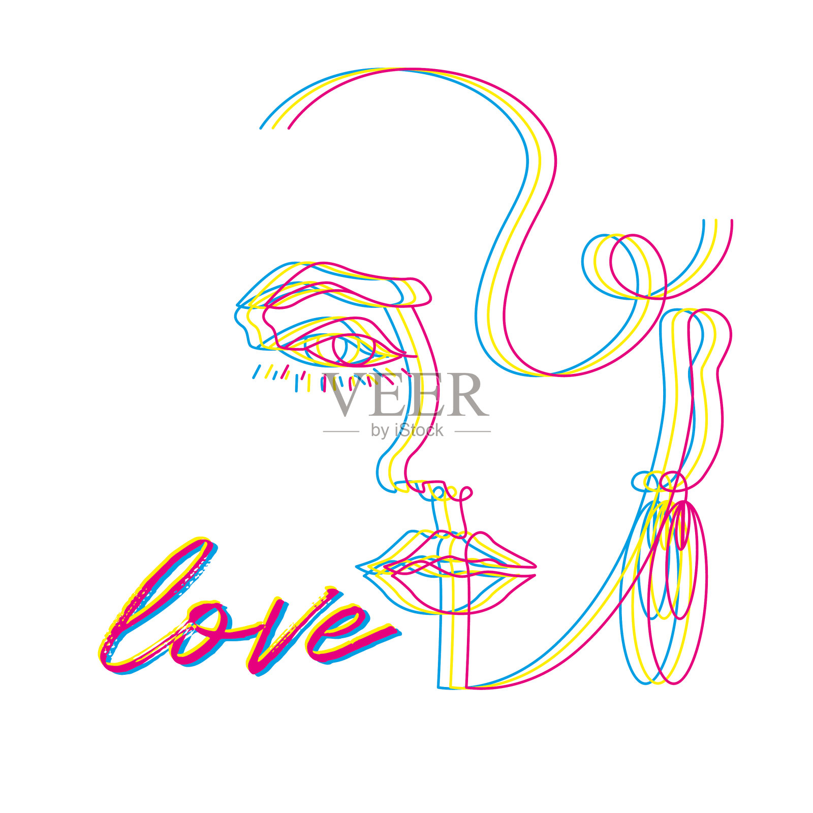 世袭的肖像设计元素图片