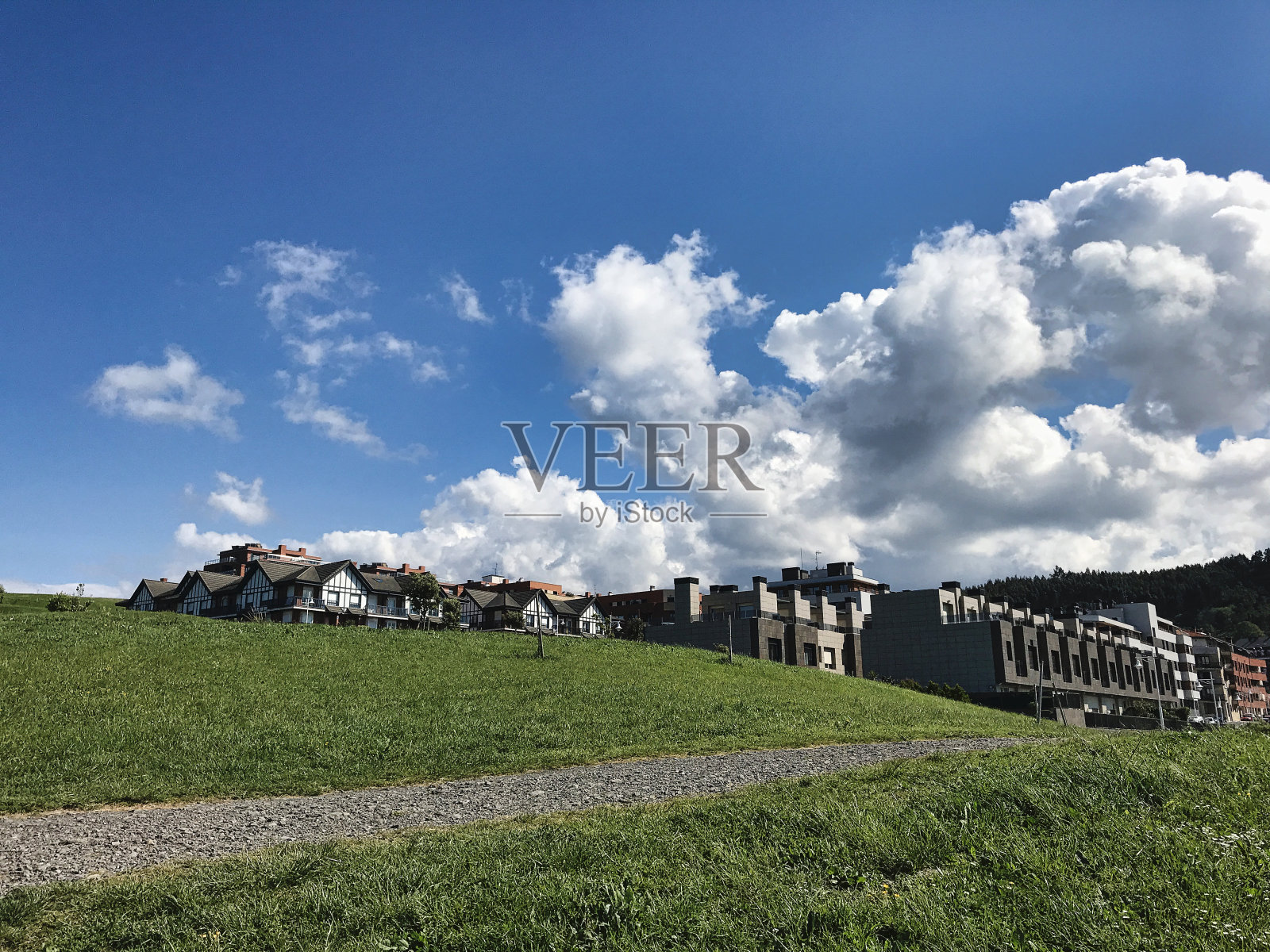 卡斯特罗乌尔代雷斯市的景观。西班牙照片摄影图片