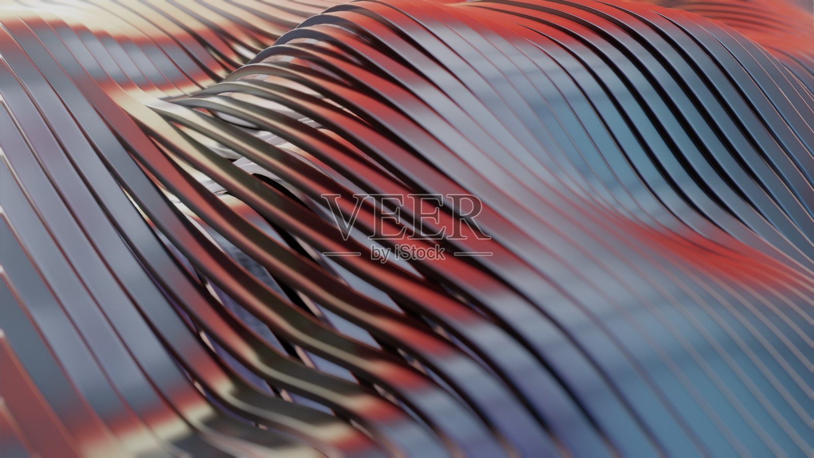 波形带表面三维金属粗糙纹理照片摄影图片