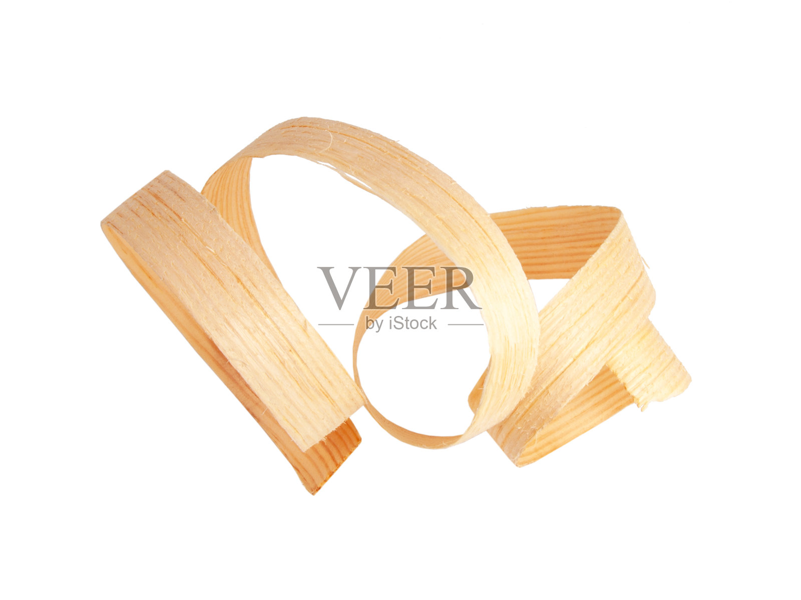 木螺旋锯屑孤立在白色上照片摄影图片