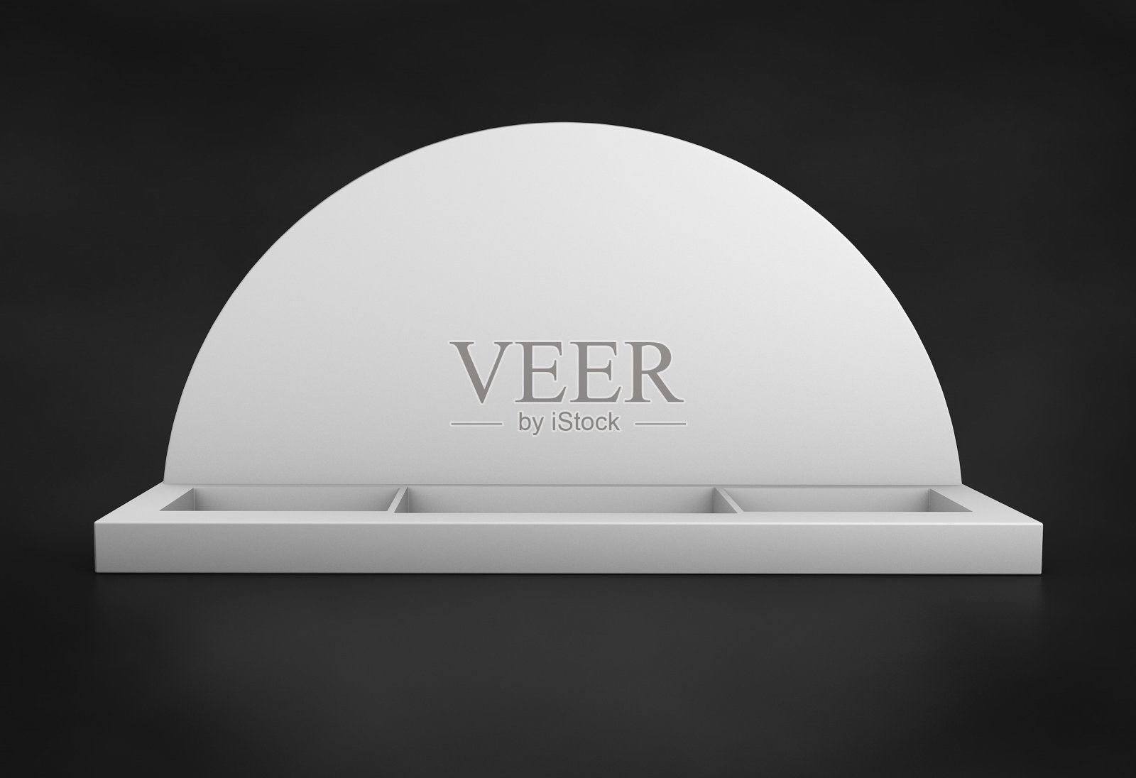 空白人像柜台顶部的产品展示模型和品牌。照片摄影图片