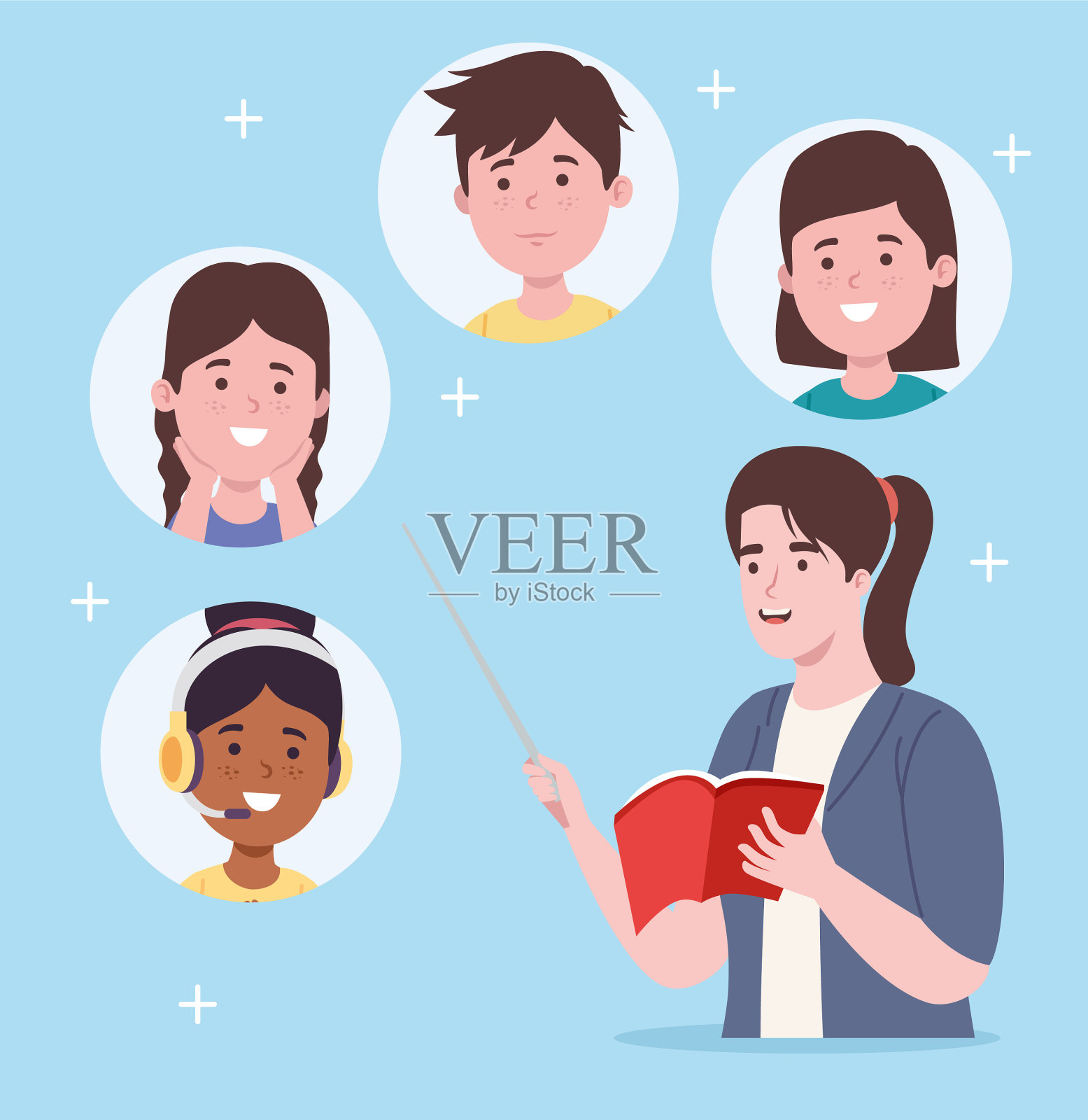 老师和学生设计元素图片