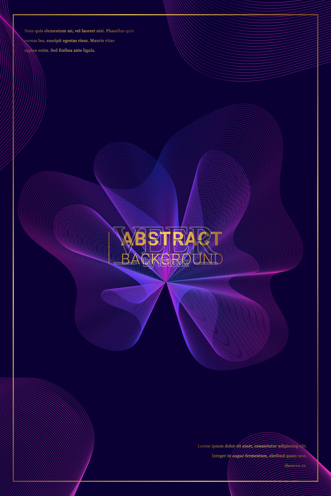 未来主义的霓虹灯粉色和蓝色抽象背景插画图片素材