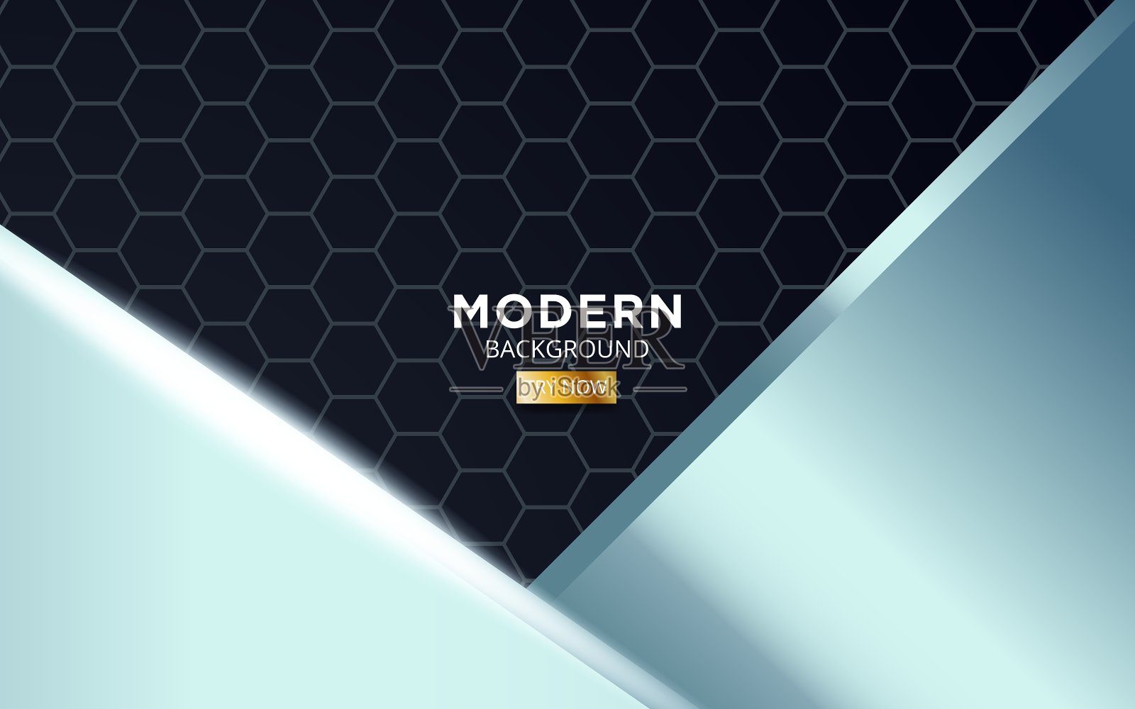 现代高级银抽象尺度上的六边形纹理背景插画图片素材