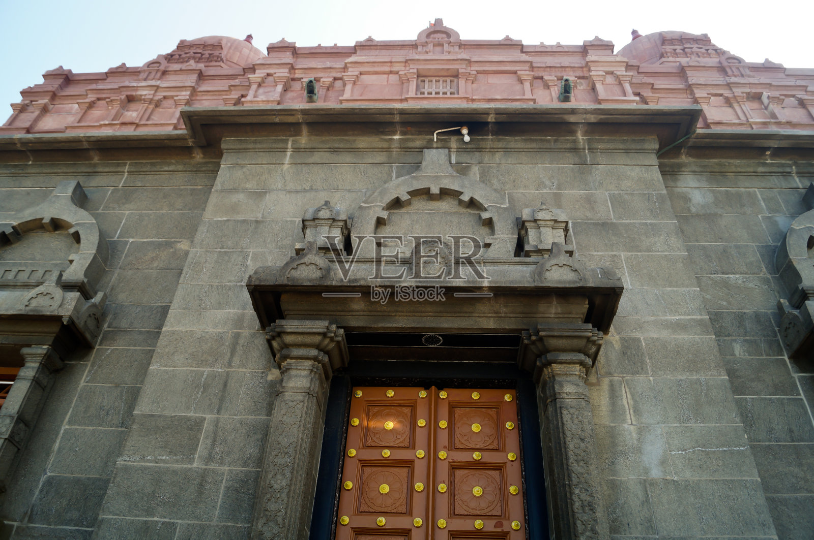 Vivekananda岩石纪念碑，坎亚库马里，2020年3月10日。建在拉克代夫海的小岛上照片摄影图片