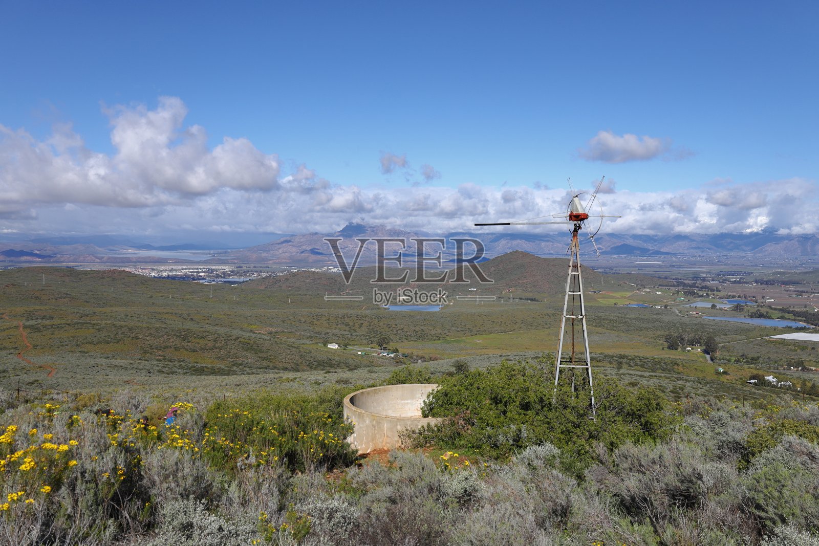 伍斯特镇的全景照片摄影图片