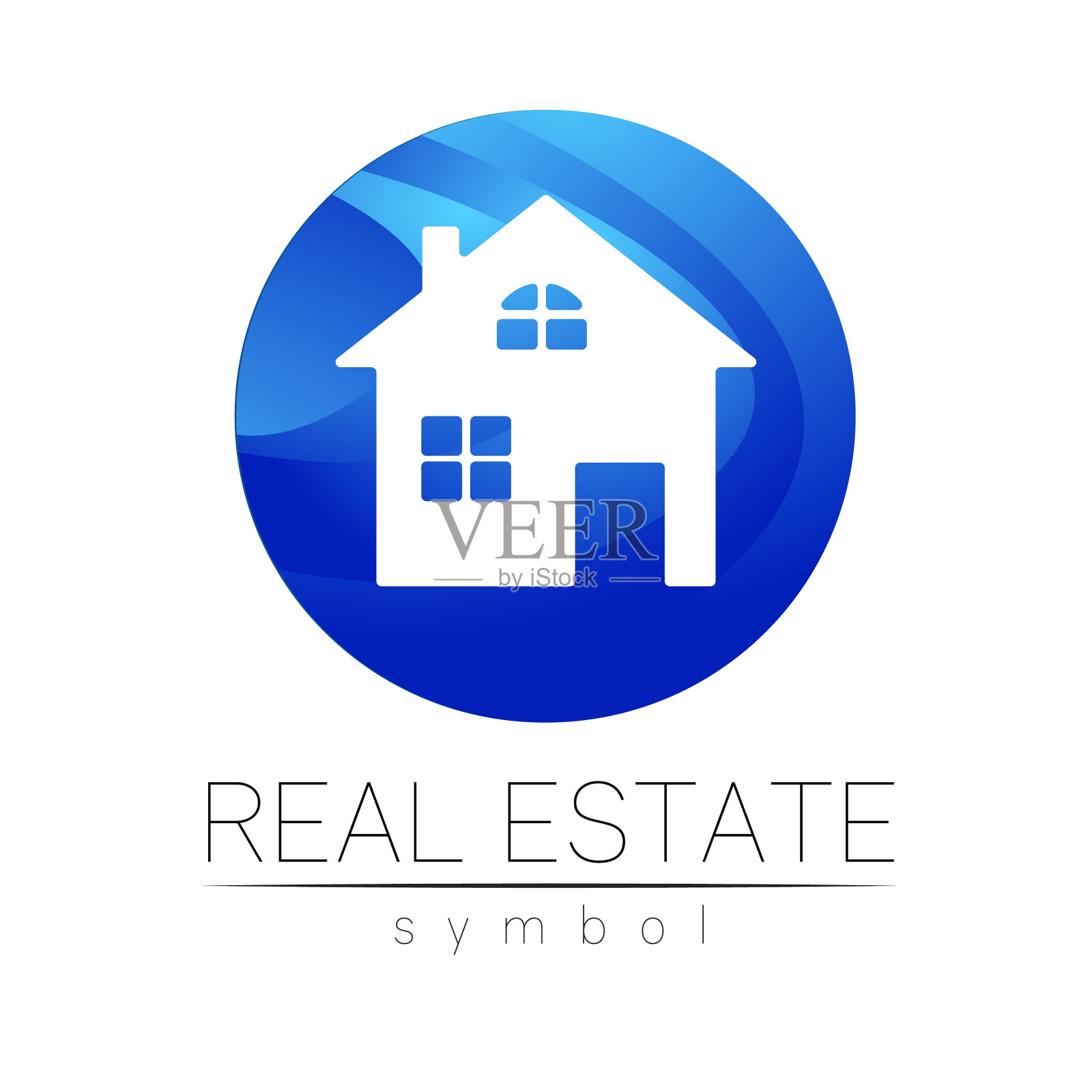 房地产标志设计公司标志品牌插画图片素材