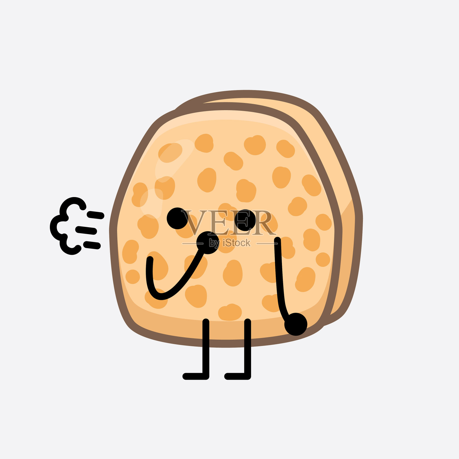 大豆豆豉性格可爱的脸和插画图片素材