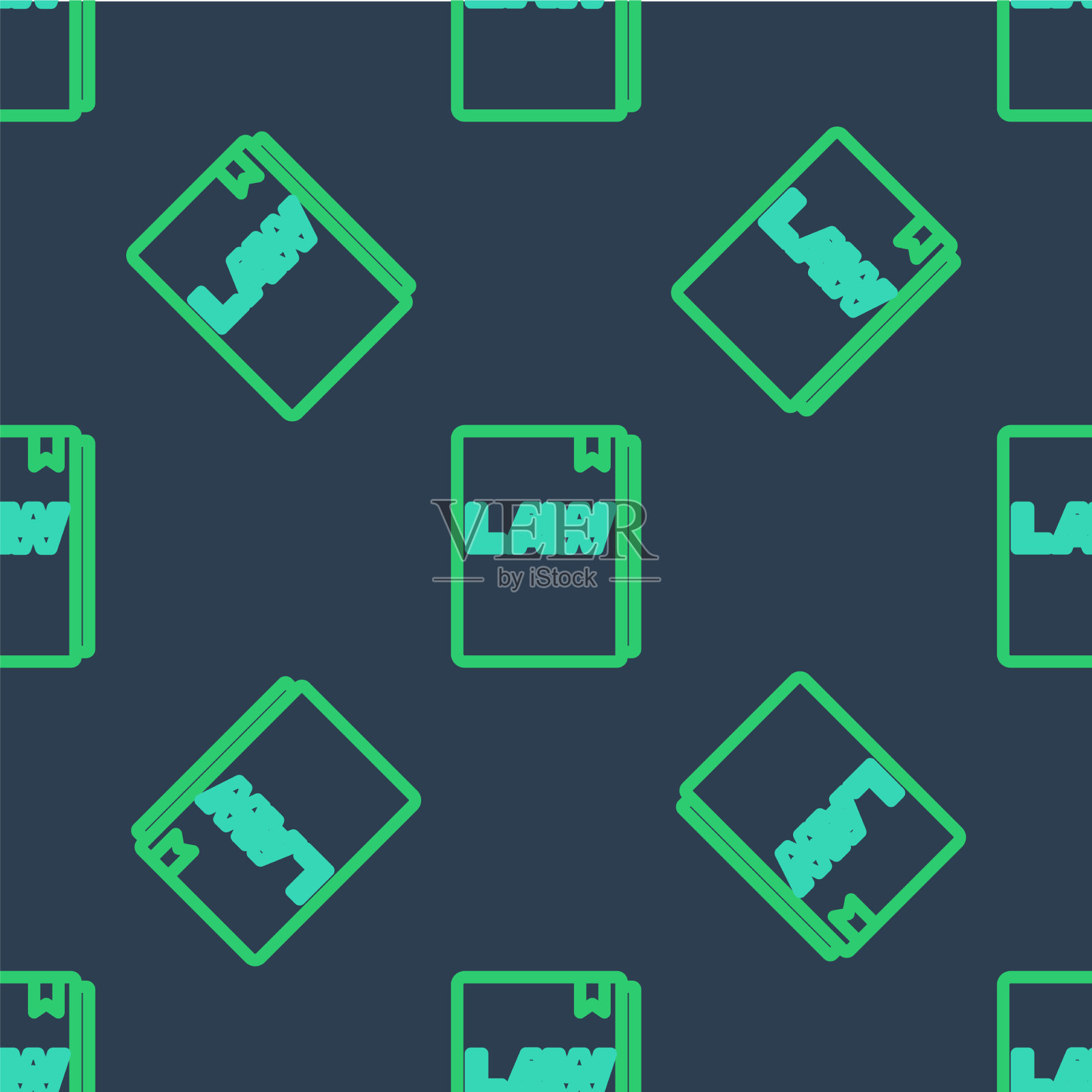 行律书图标隔离无缝模式上插画图片素材