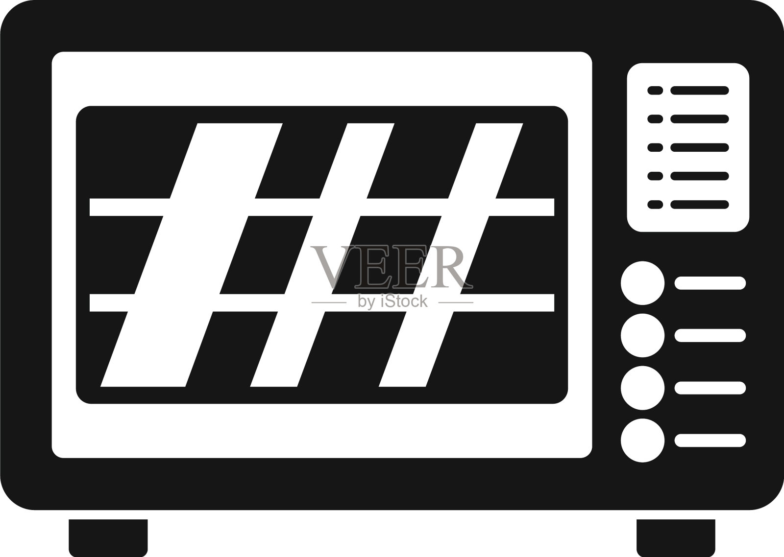 烤箱图标简单的厨房炉灶图标素材