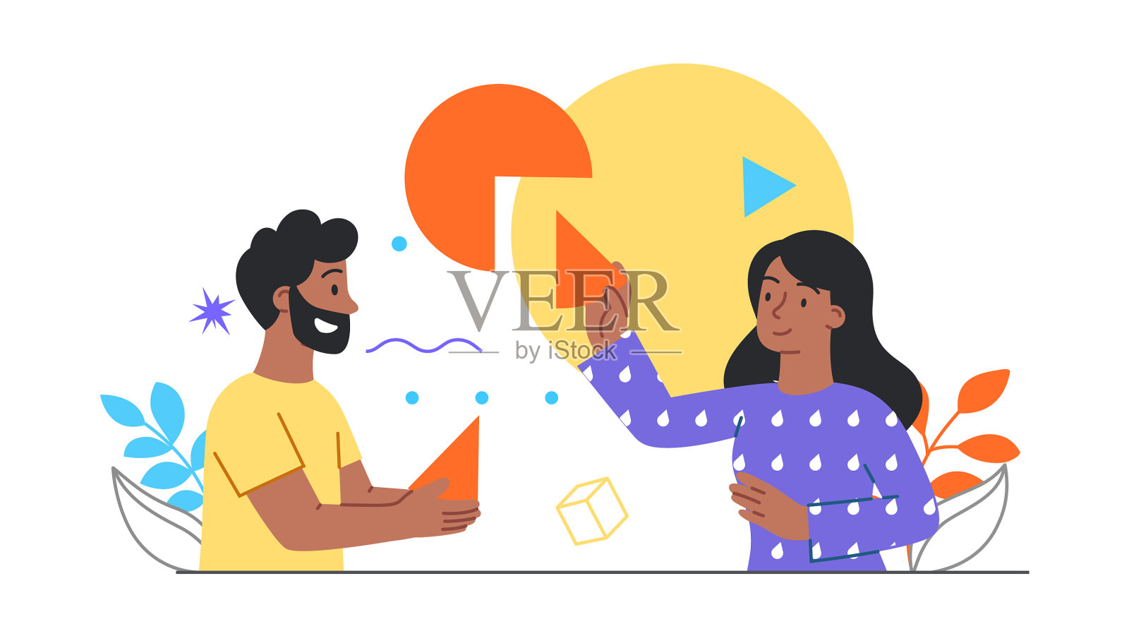 数字转换的概念设计元素图片