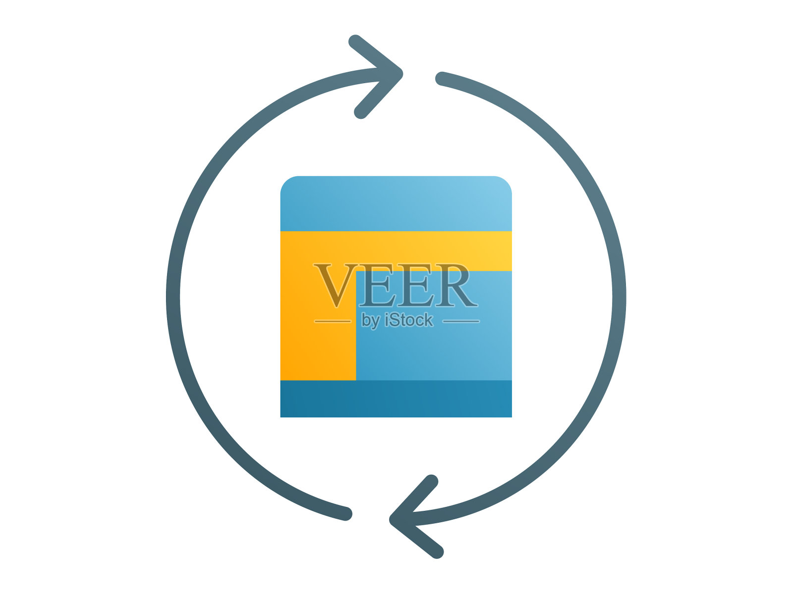 一神论单一孤立的图标与流畅的风格图标素材