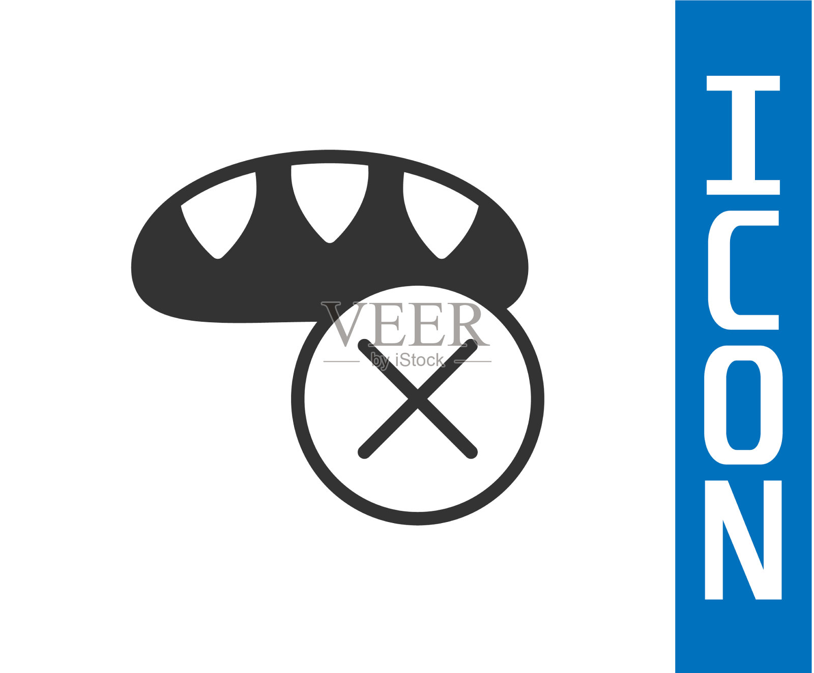 灰色捐赠食物图标孤立在白色图标素材