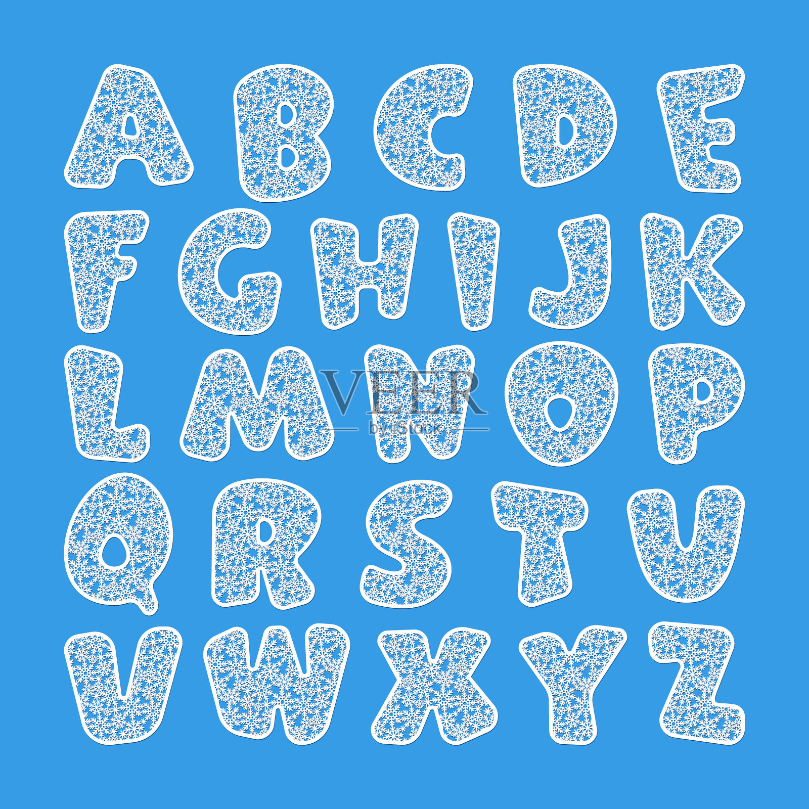 有趣的圣诞节字体设计元素图片