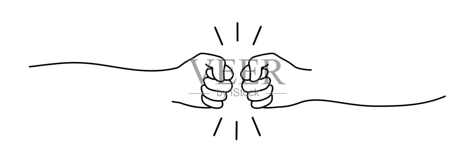 Gist bump横幅手画单线插画图片素材