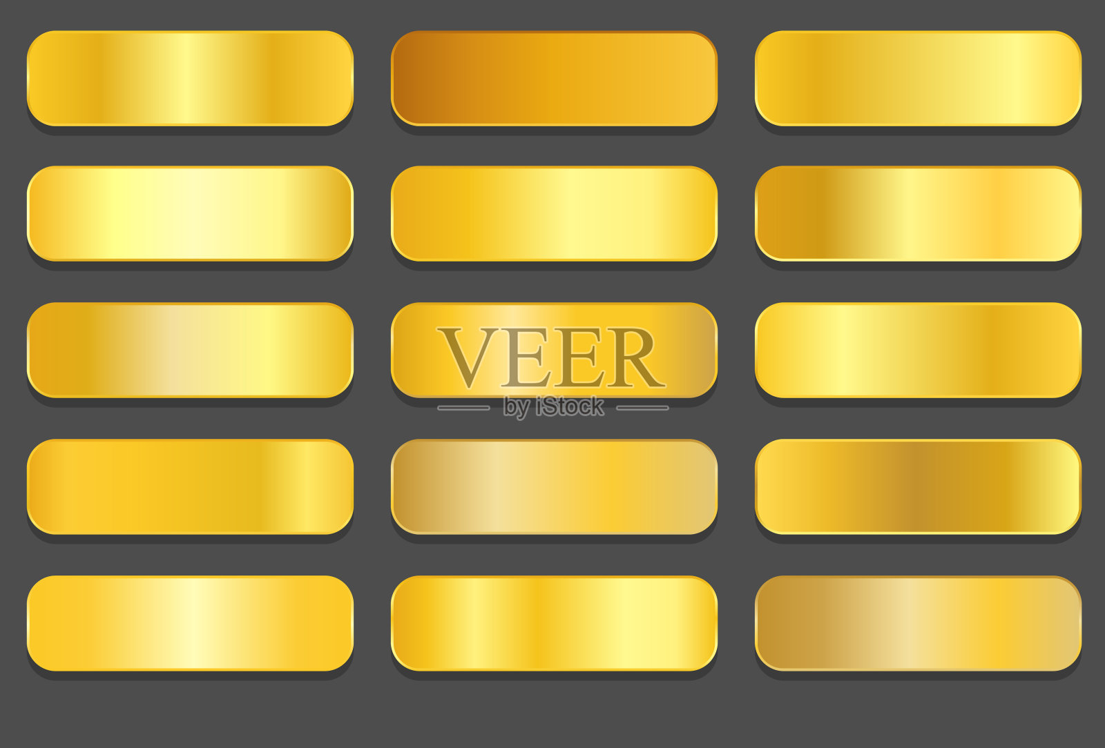 黄金梯度。金色金属梯度插画图片素材