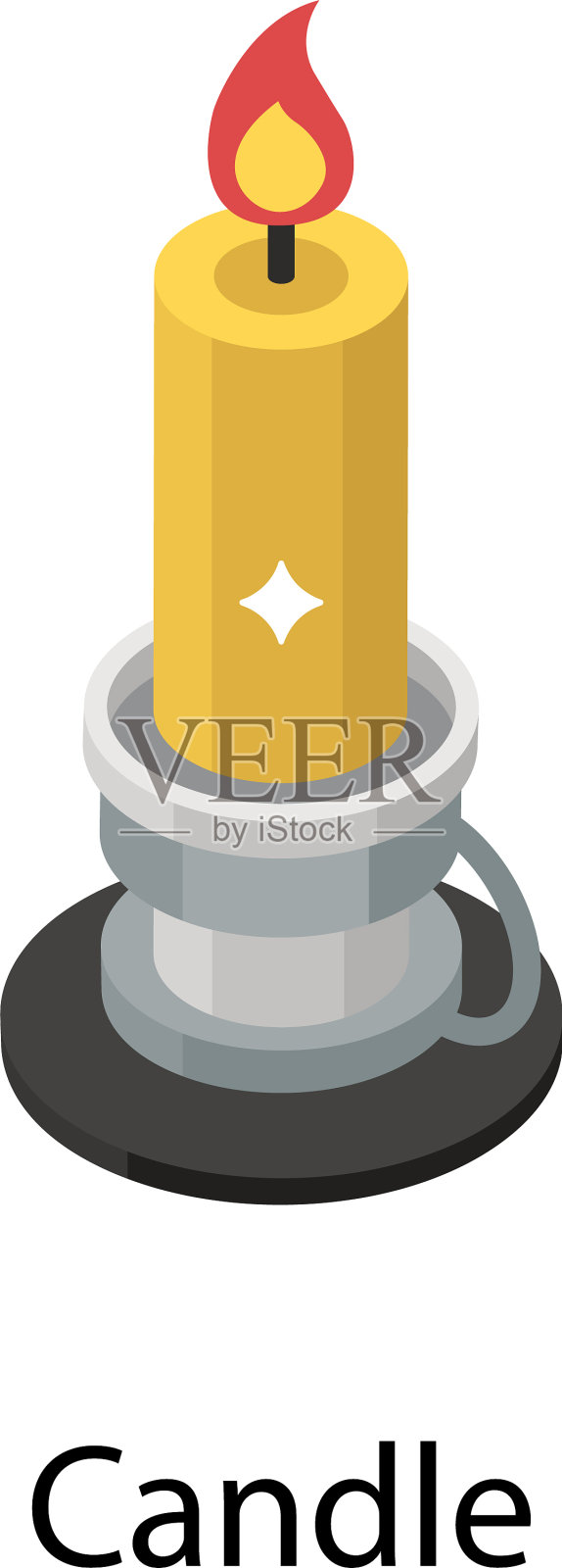 蜡烛设计元素图片