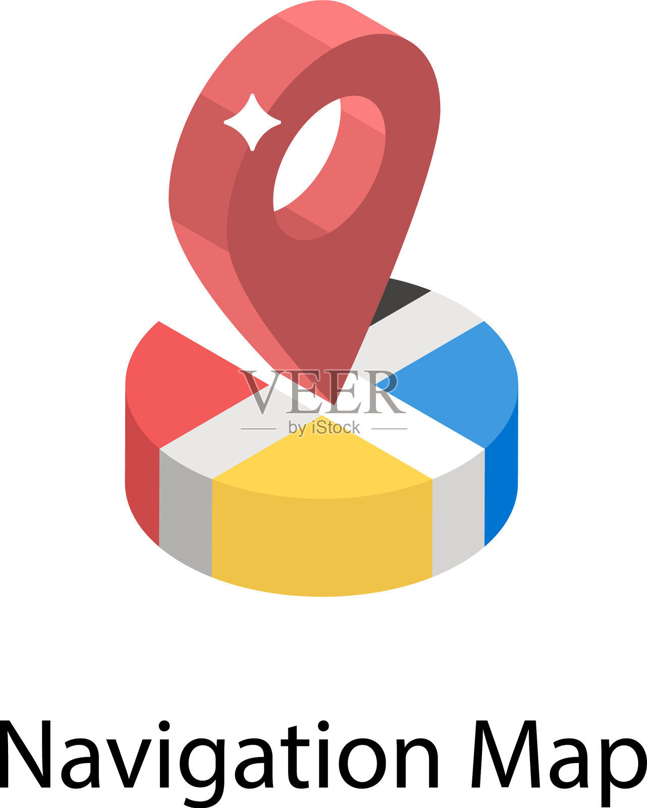 导航地图图标素材