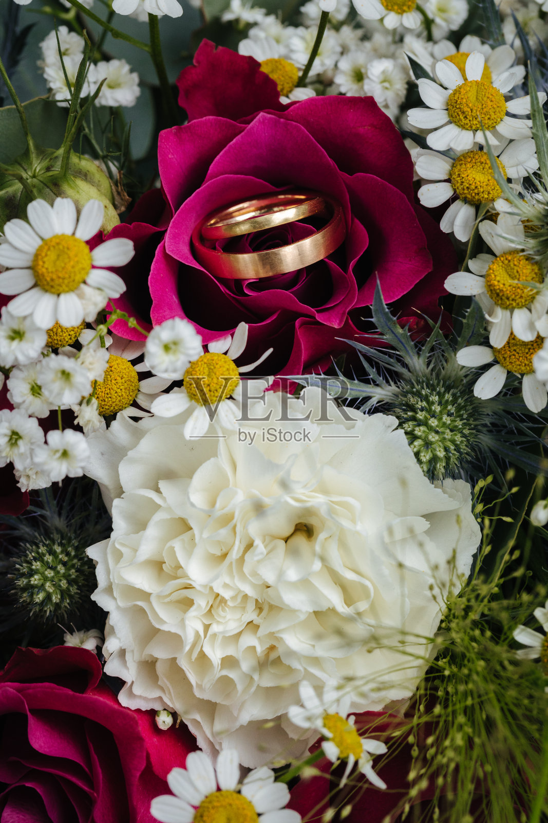 结婚戒指宏观特写照片摄影图片