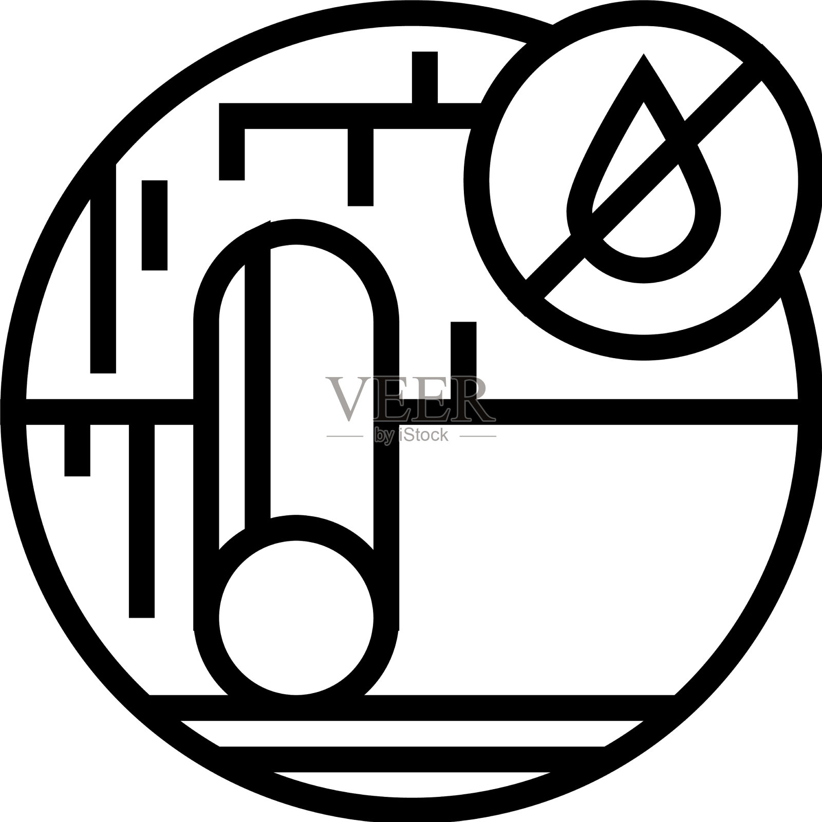 屋顶衬垫线图标图标素材