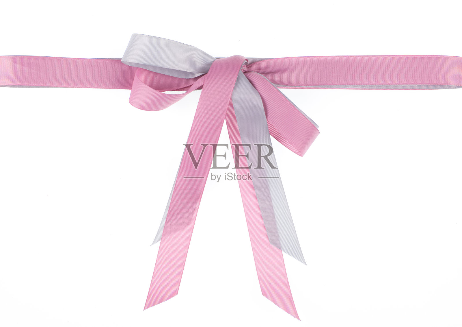 喜庆的粉红色蝴蝶结孤立在黑色背景上照片摄影图片