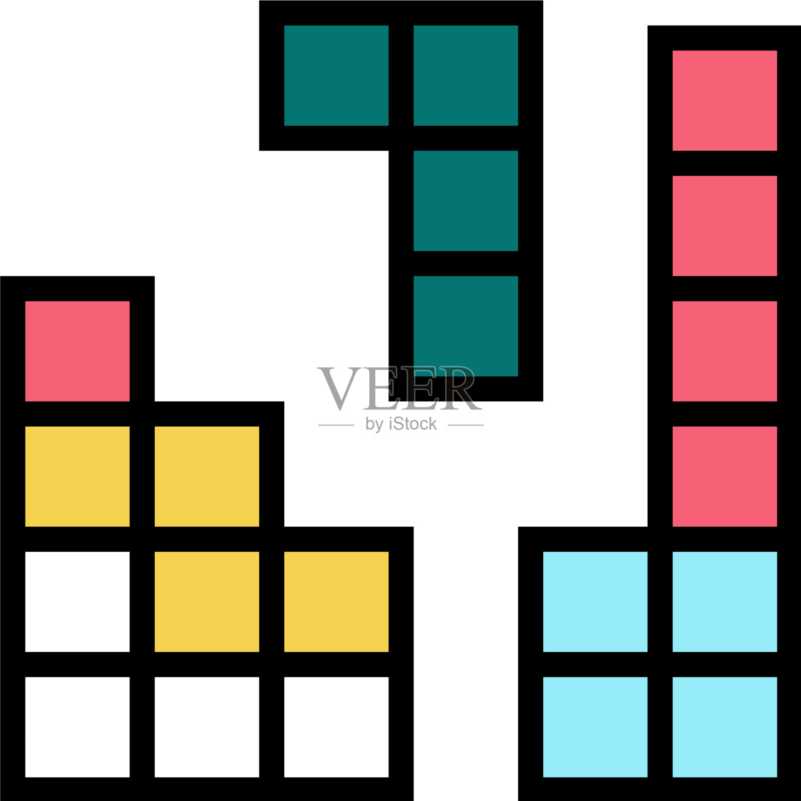 益智游戏颜色图标设计元素图片