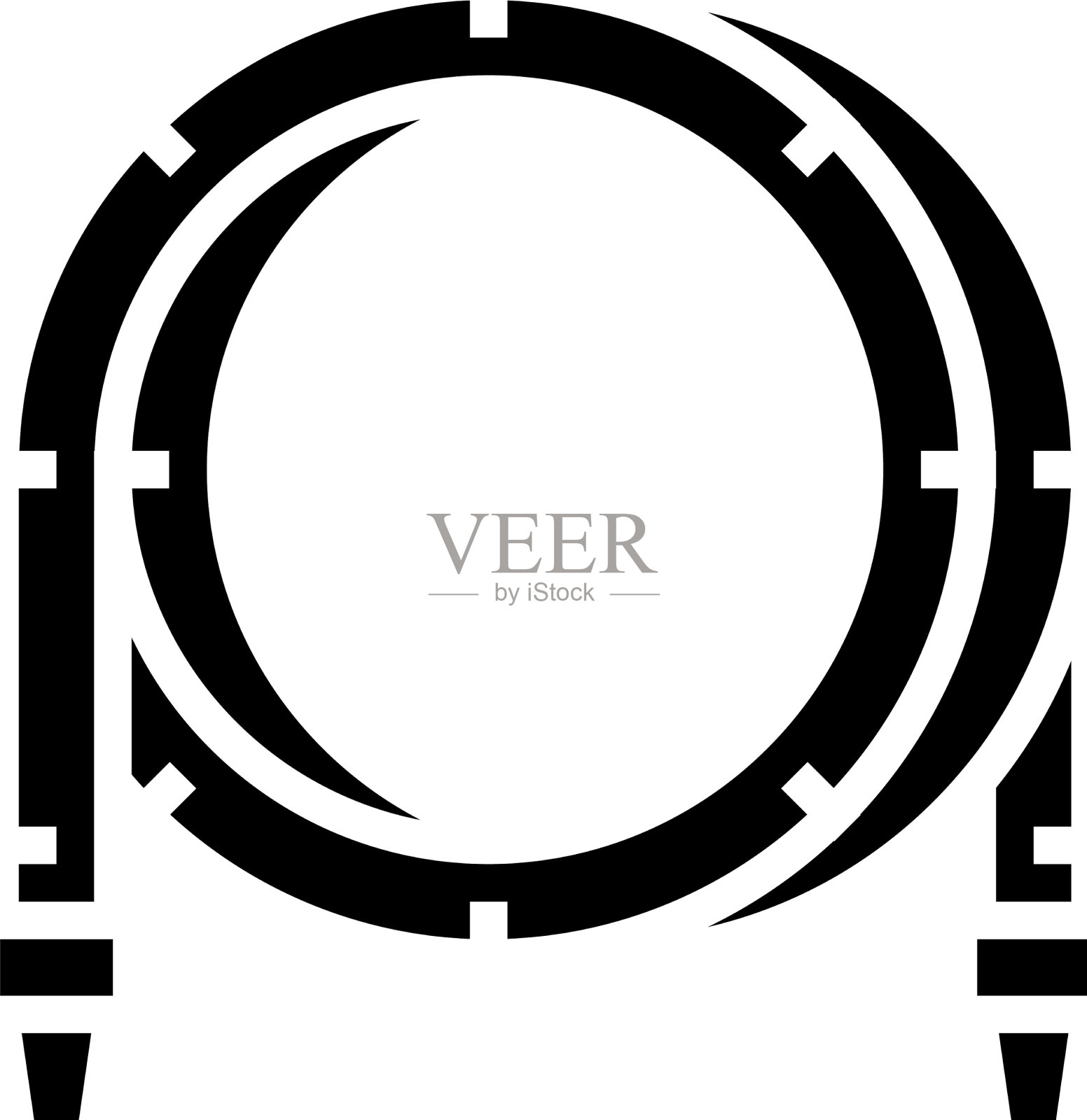 滤液池软管符号图标插画图片素材