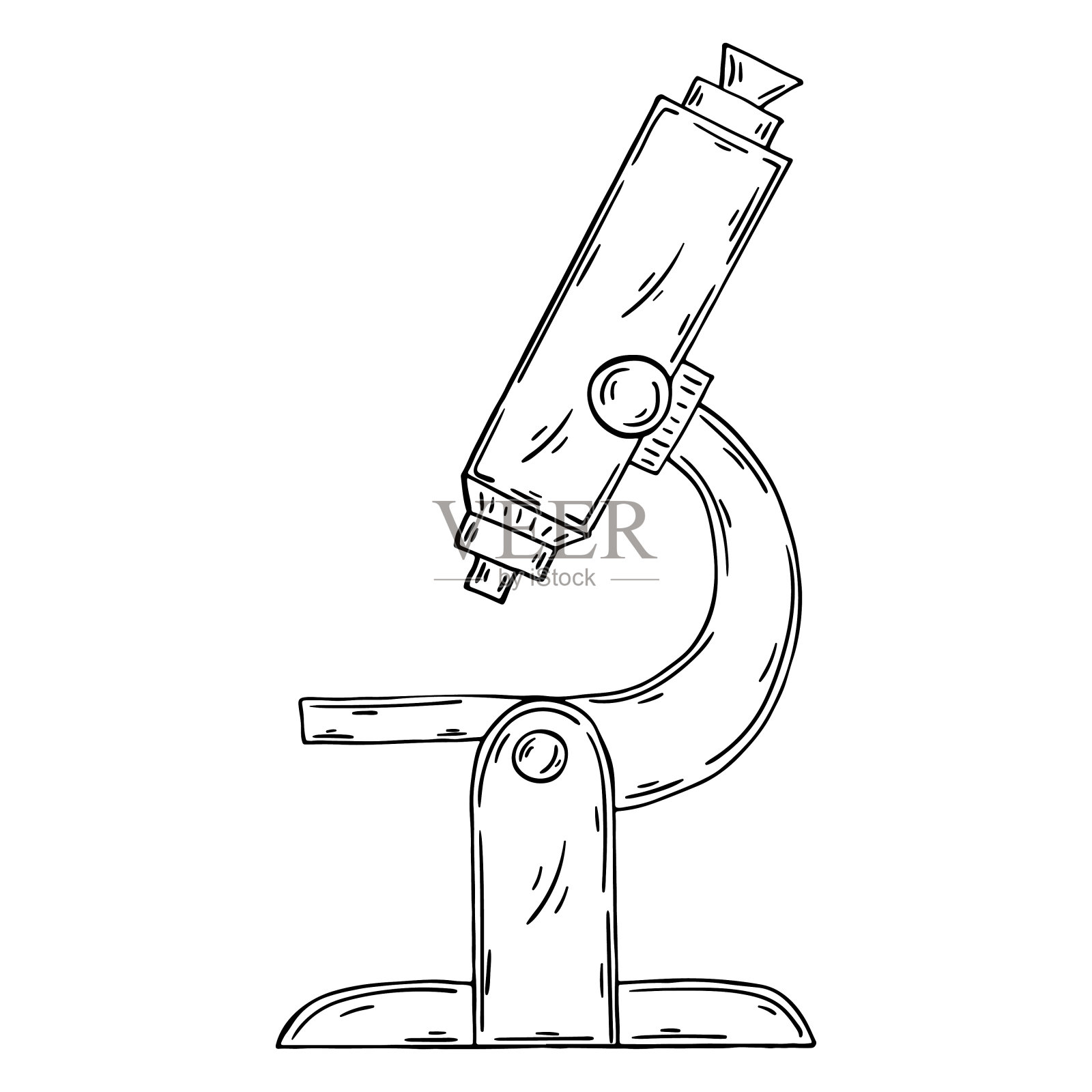 矢量图标手绘制风格。图像隔离在白色背景插画图片素材