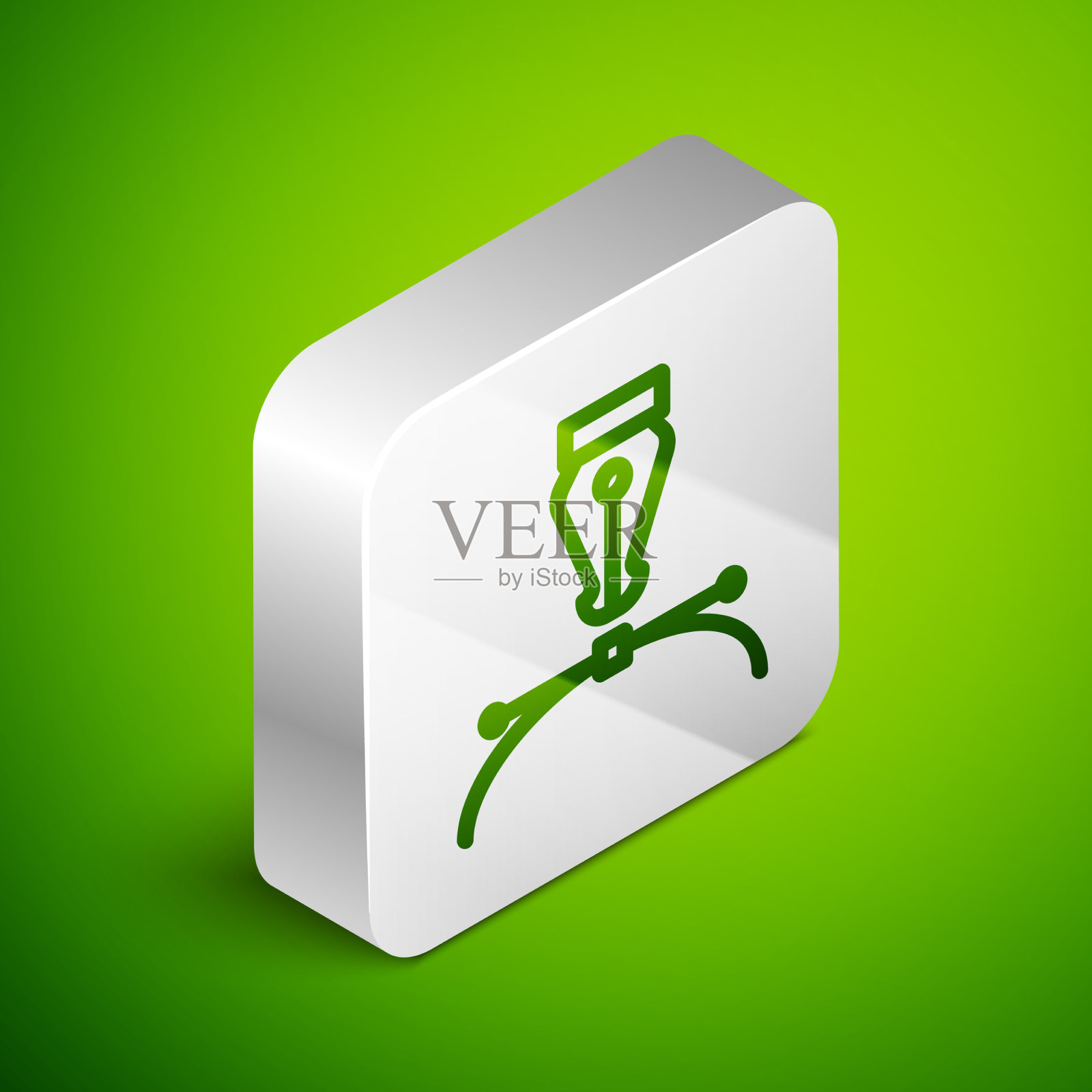 等距线钢笔笔尖图标隔离上图标素材