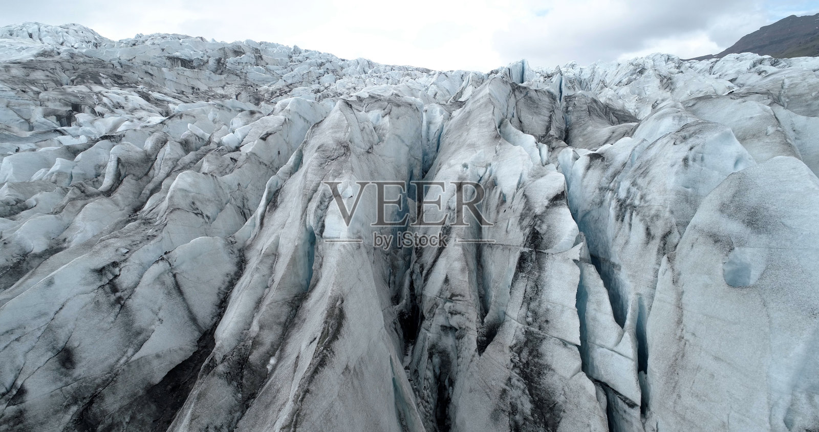 俯瞰欧洲冰岛冰川泻湖照片摄影图片