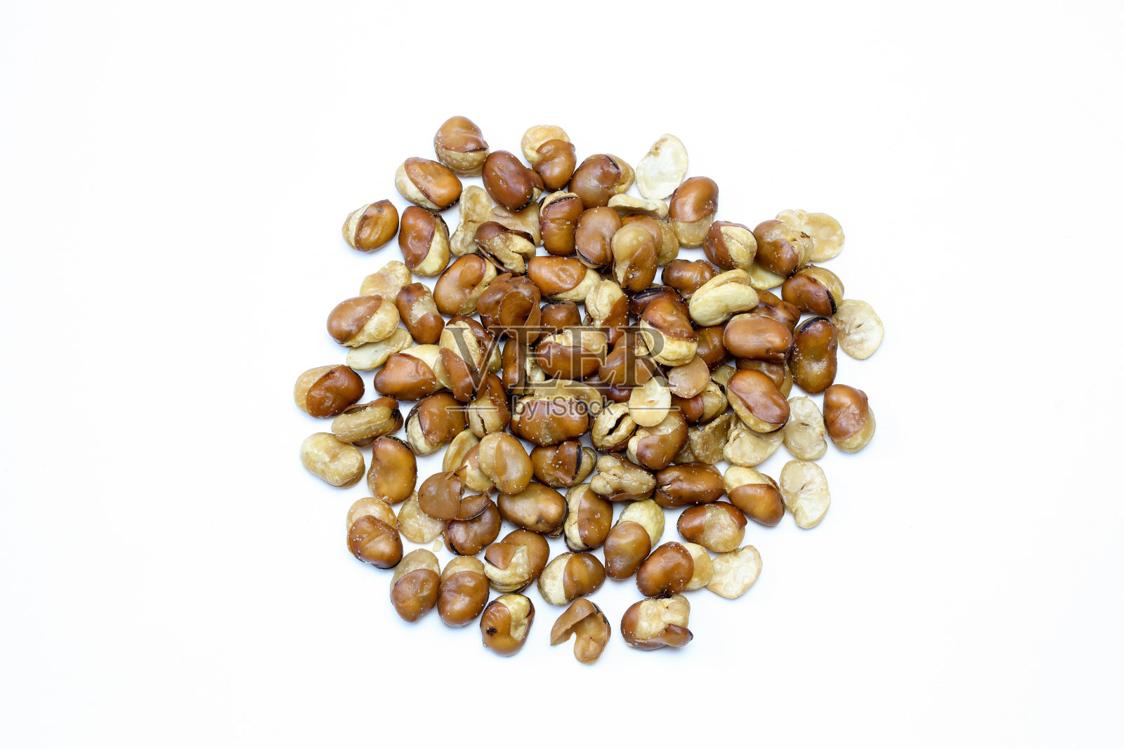 白底煎豆照片摄影图片