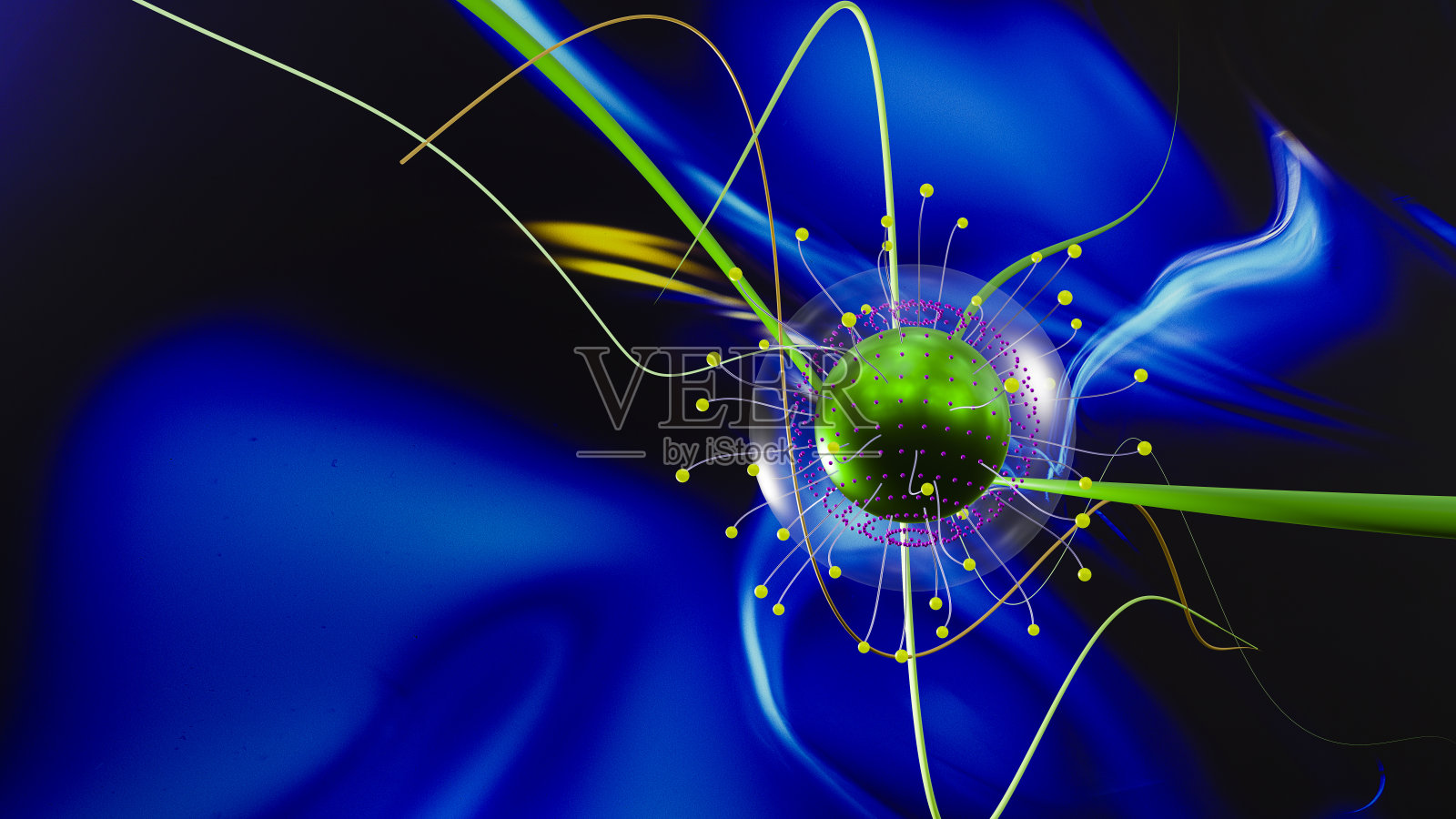 人类细胞中含有药物的聚合物胶束的追踪图和监控摄像头。照片摄影图片