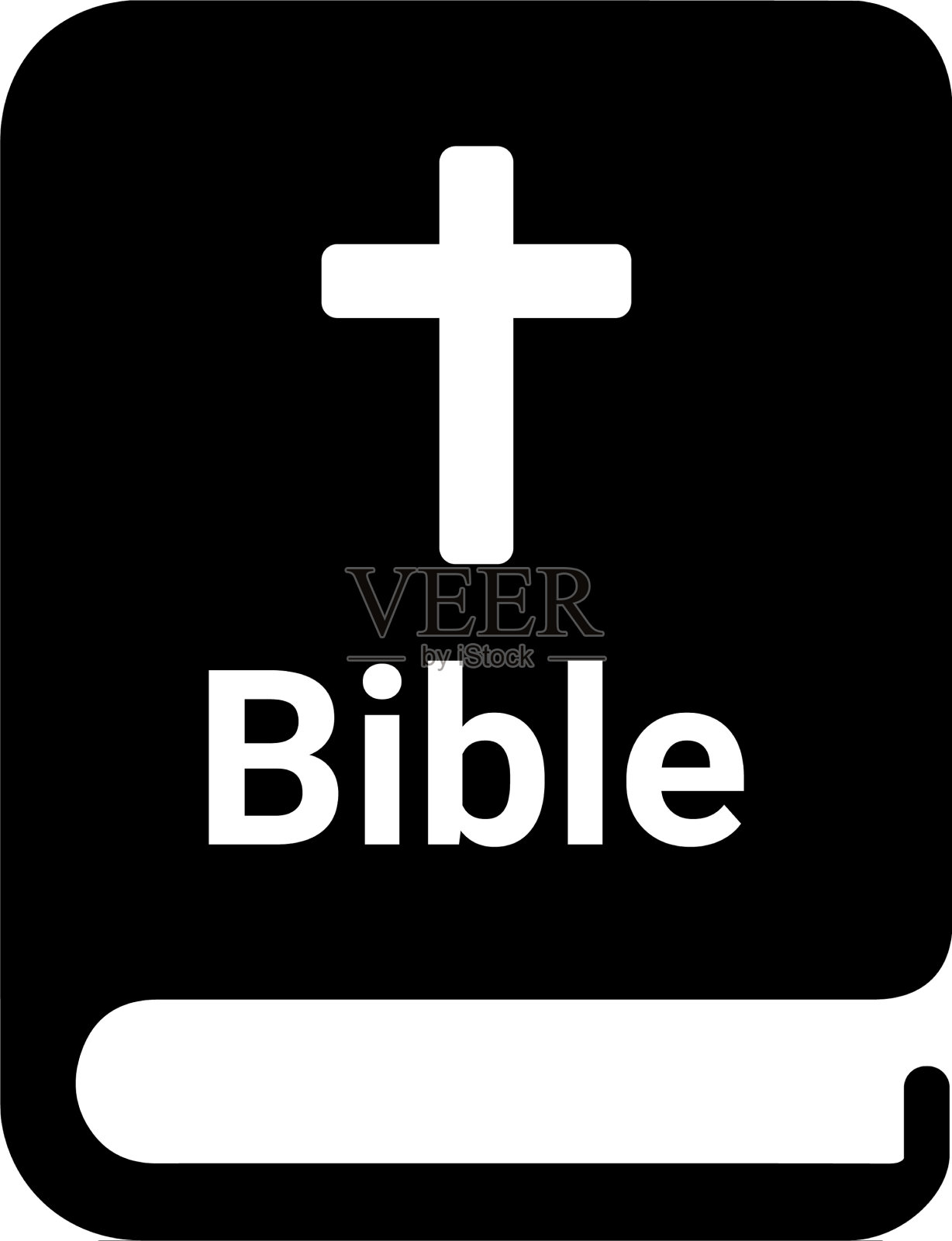 圣经克里斯图标黑色图形设计元素图片